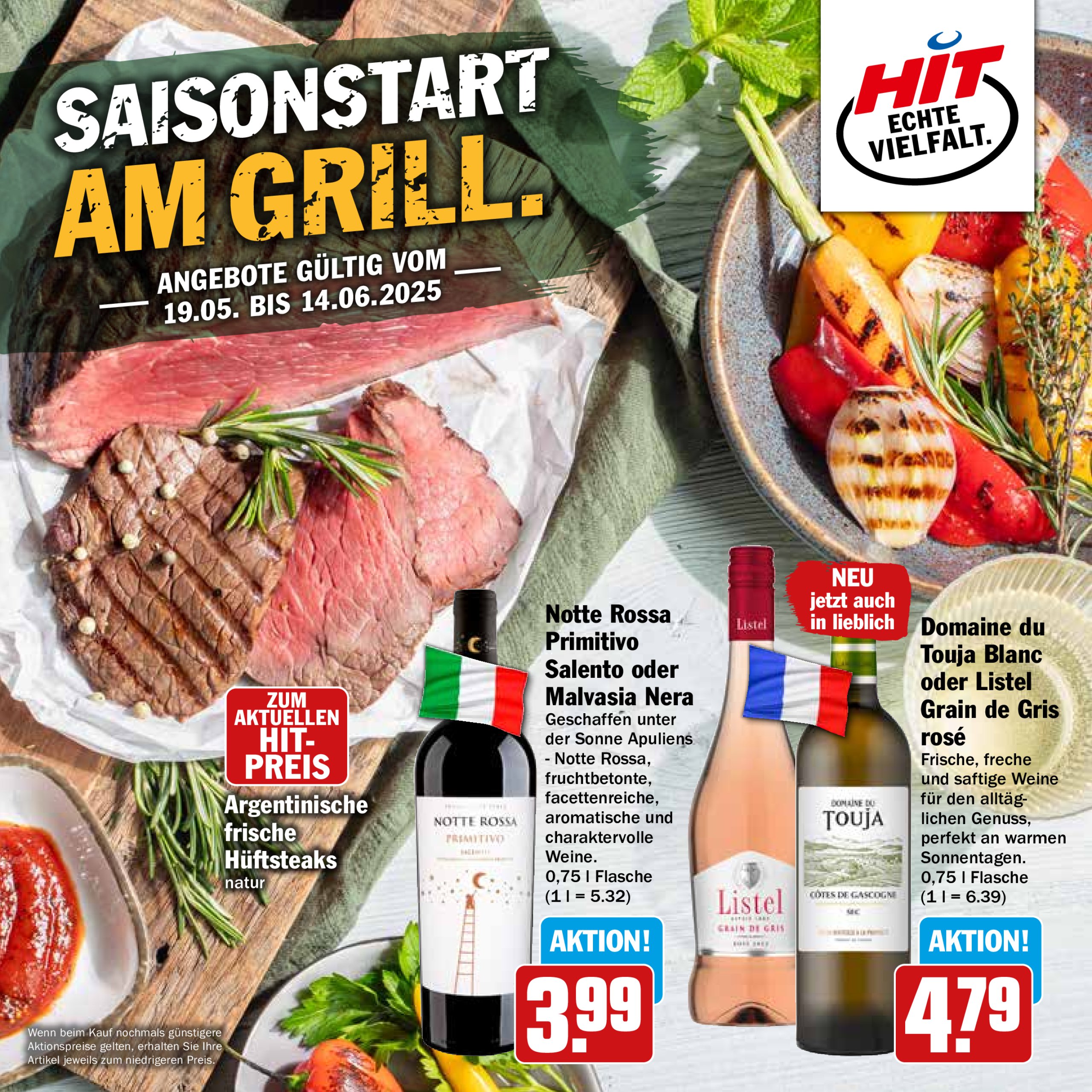 hit - Hit - Saisonstart am Grill-Prospekt gültig von 19.05. bis 14.06.