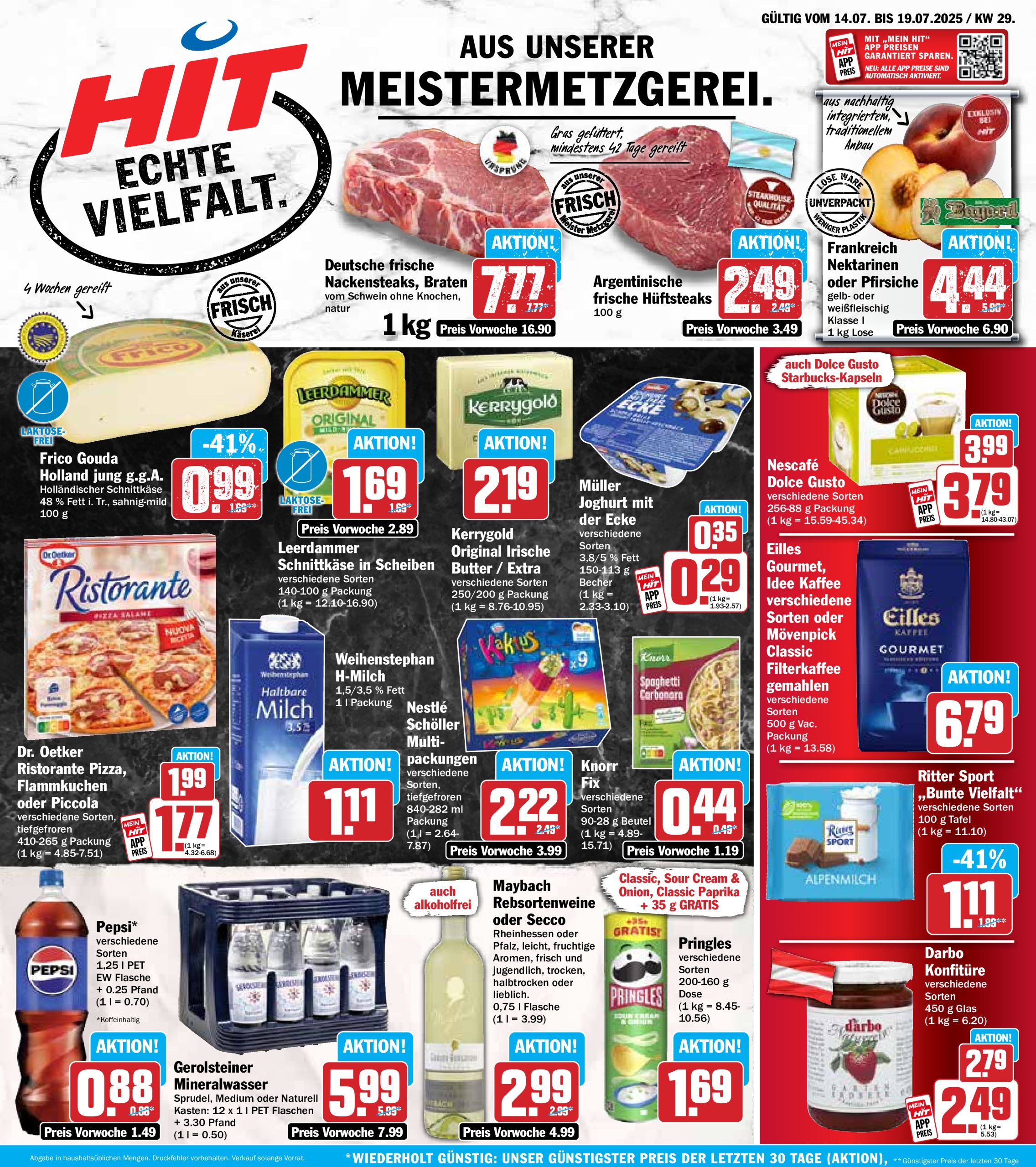 hit - Hit-Prospekt gültig vom 14.07. bis 19.07.