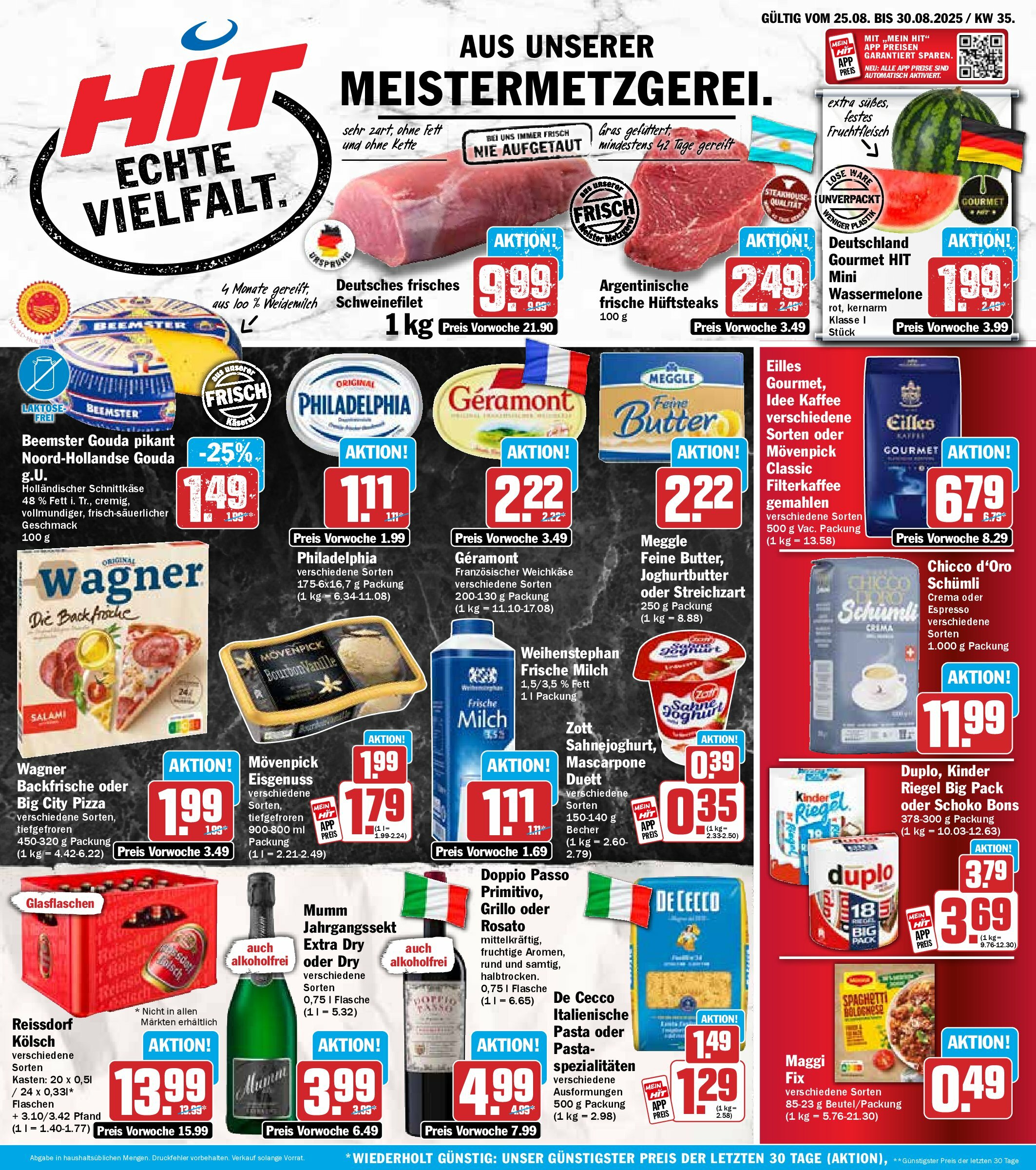 hit - Hit-Prospekt gültig vom 25.08. bis 30.08.