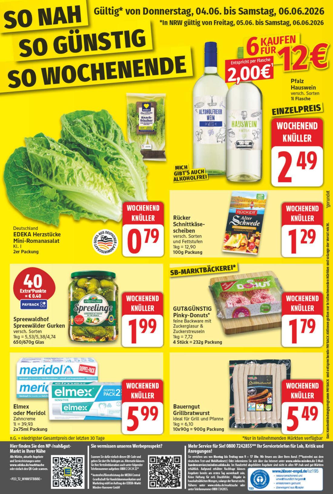np - NP - nah & gut - Wenningsen, Hessisch Oldendorf Prospekt – von Montag 01.06.2026 bis Samstag 06.06.2026 - page: 12