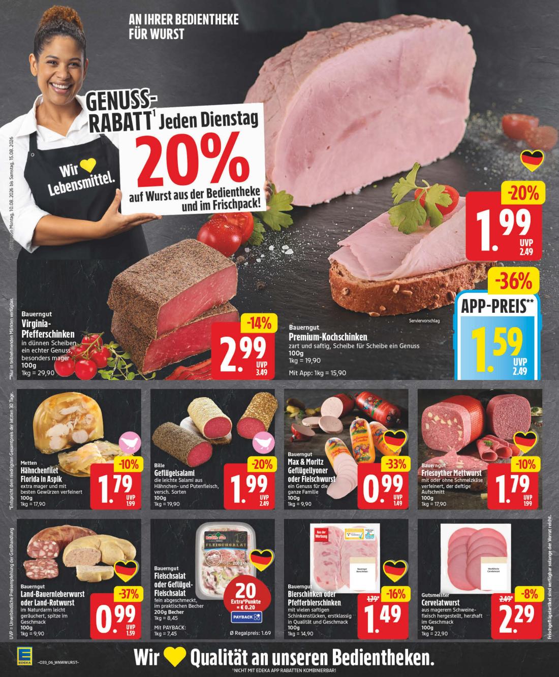 np - NP - Edeka - Hemmingen Prospekt nächste Woche – von Montag 10.08.2026 bis Samstag 15.08.2026 - page: 6