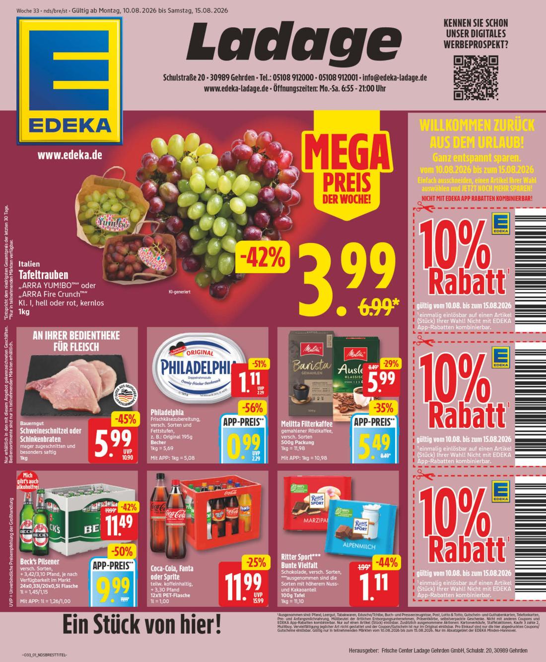 np - NP - Gehrden Prospekt nächste Woche – von Montag 10.08.2026 bis Samstag 15.08.2026