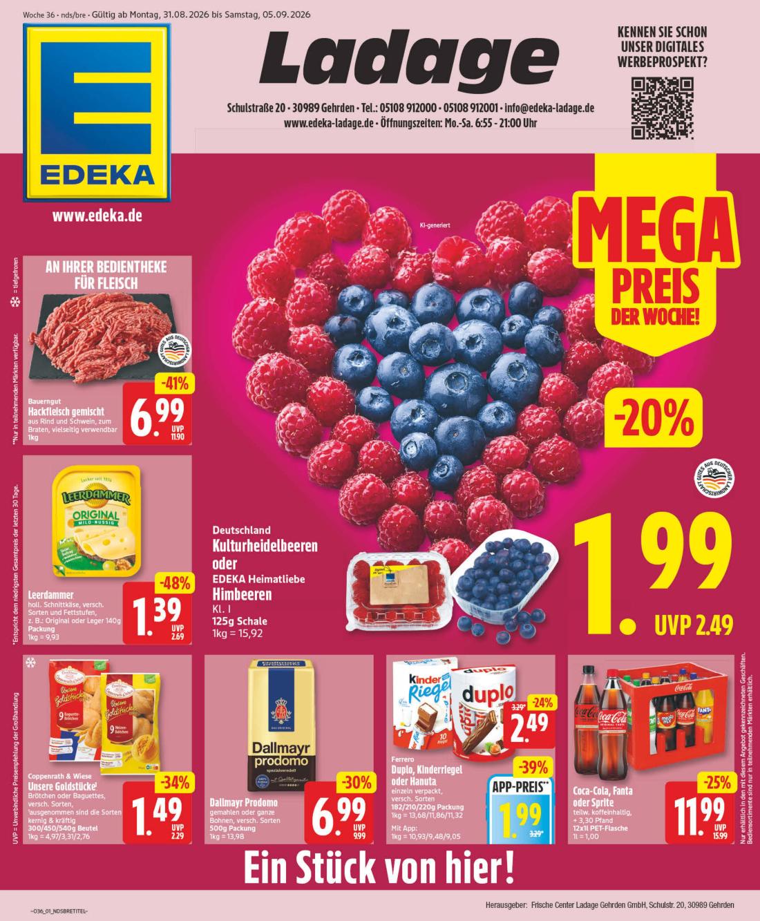 np - NP - Gehrden Prospekt nächste Woche – von Montag 31.08.2026 bis Samstag 05.09.2026 - page: 1