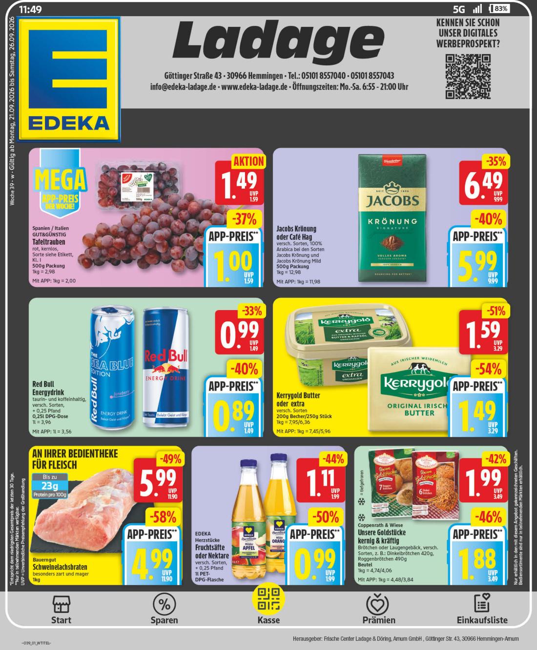 np - NP - Hemmingen Prospekt nächste Woche – von Montag 21.09.2026 bis Samstag 26.09.2026