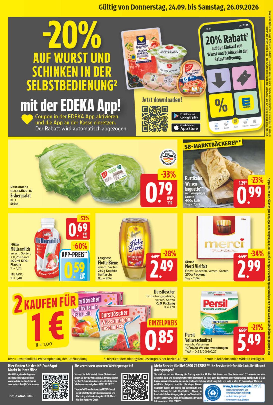 np - NP - Edeka - Hessisch Oldendorf, Wennigsen Prospekt nächste Woche – von Montag 21.09.2026 bis Samstag 26.09.2026 - page: 12