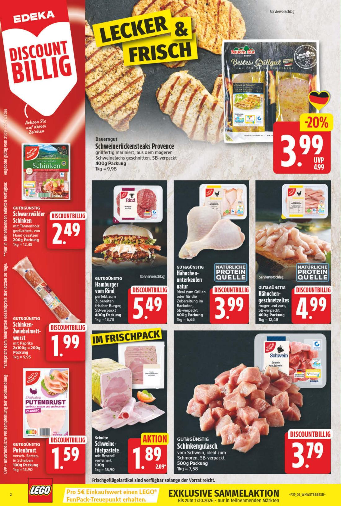 np - NP - Edeka - Hessisch Oldendorf, Wennigsen Prospekt nächste Woche – von Montag 21.09.2026 bis Samstag 26.09.2026 - page: 2