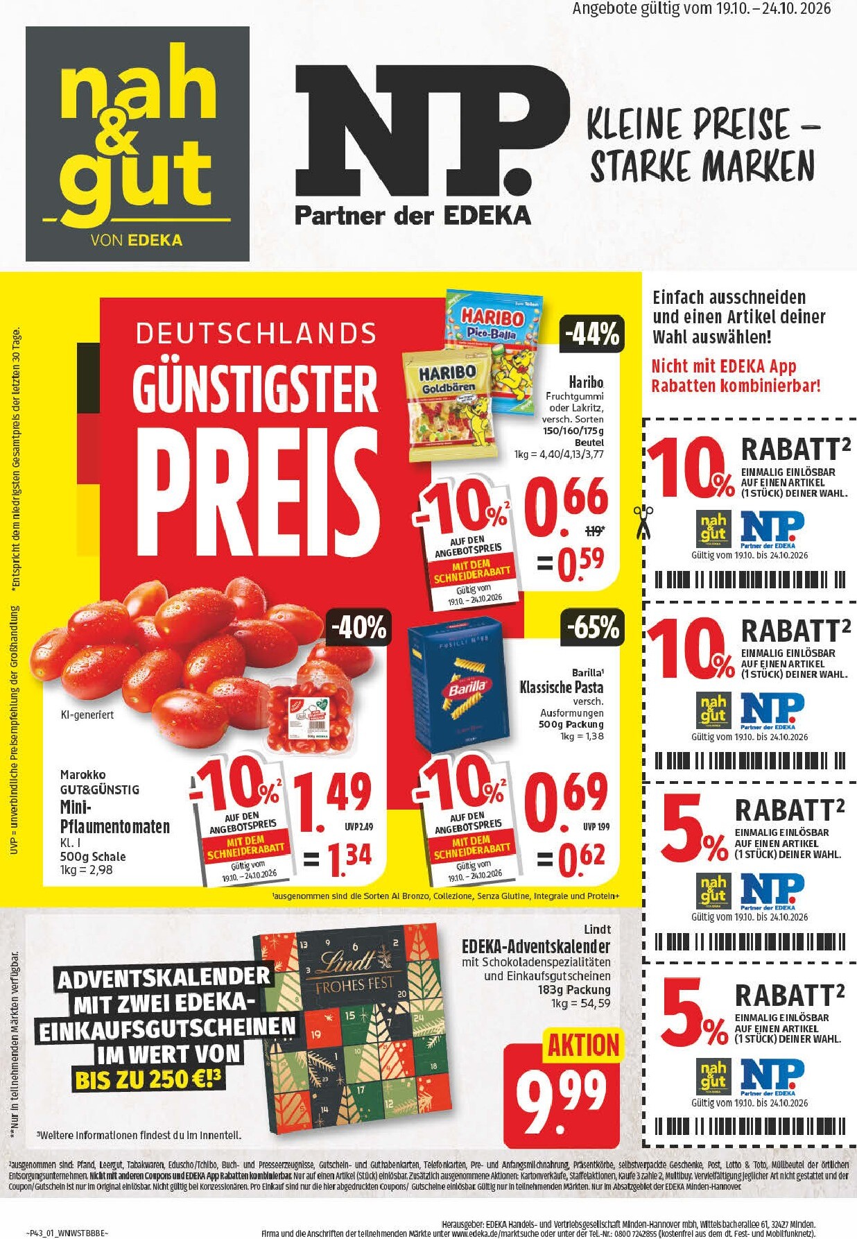 np - NP Prospekt nächste Woche – von Montag 19.10.2026 bis Samstag 24.10.2026