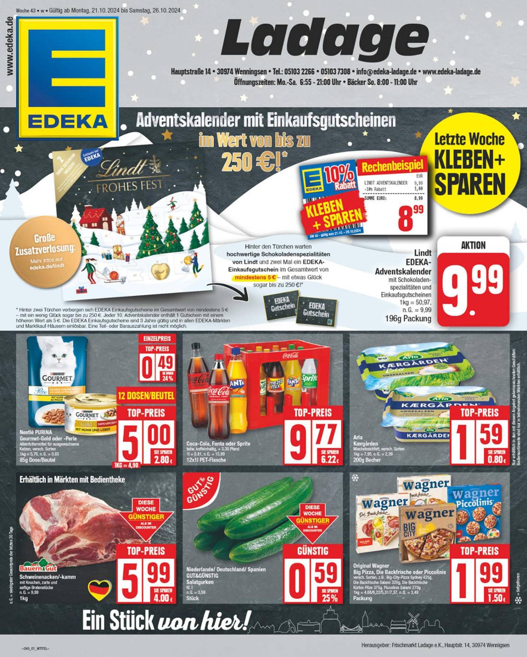 np - NP - Edeka - Wenningsen-Prospekt gültig von 21.10. bis 26.10. - page: 1