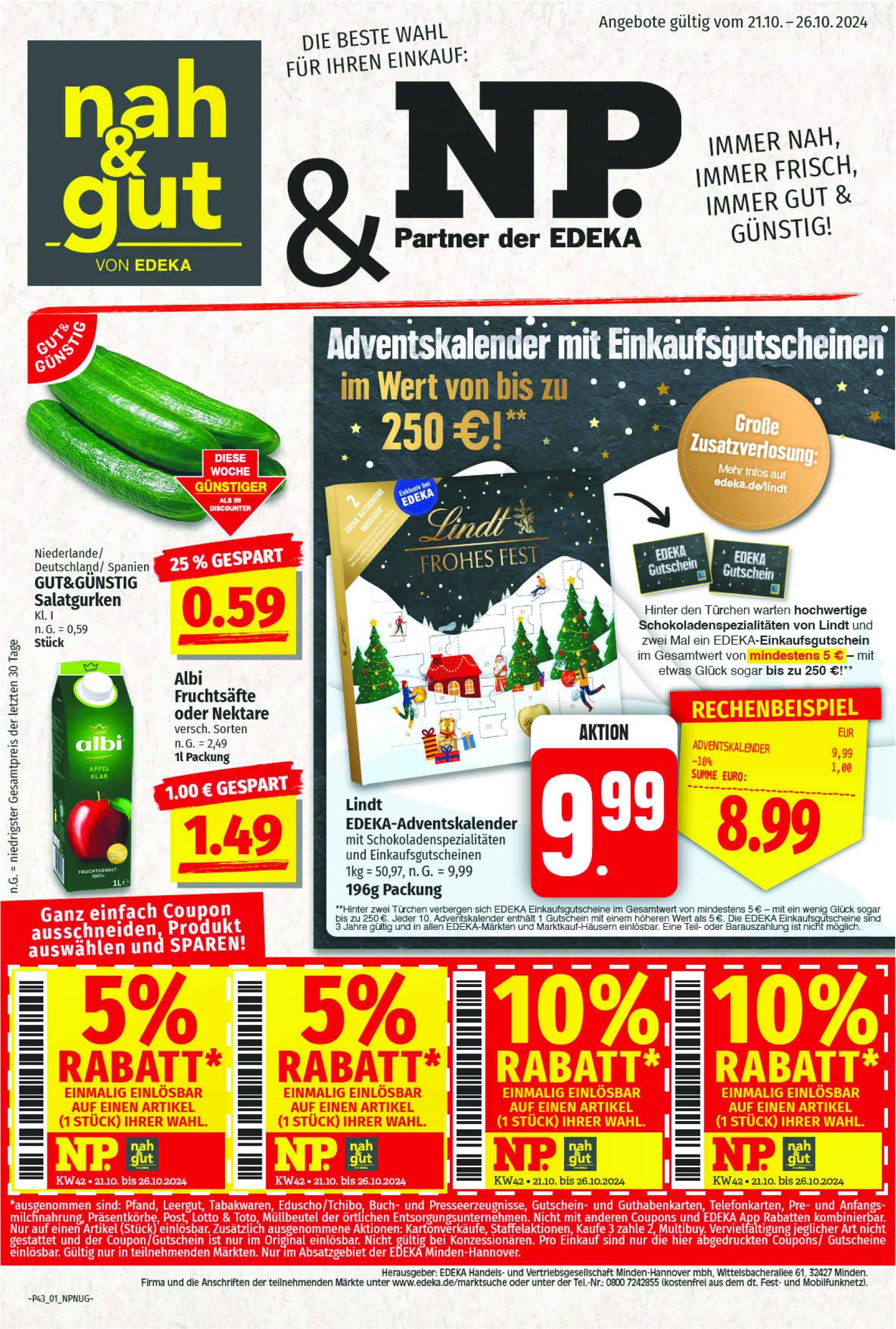 np - NP - Edeka-Prospekt gültig von 21.10. bis 26.10.