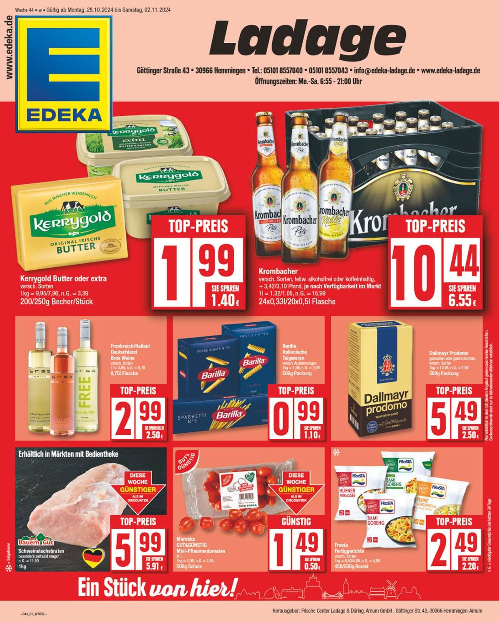 np - NP - Edeka - Hemmingen-Prospekt gültig von 28.10. bis 02.11.