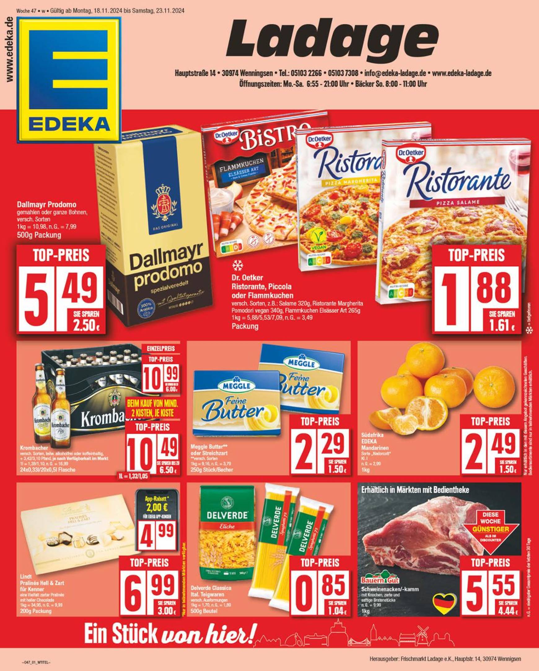 np - NP - Edeka - Wenningsen-Prospekt gültig von 18.11. bis 23.11.