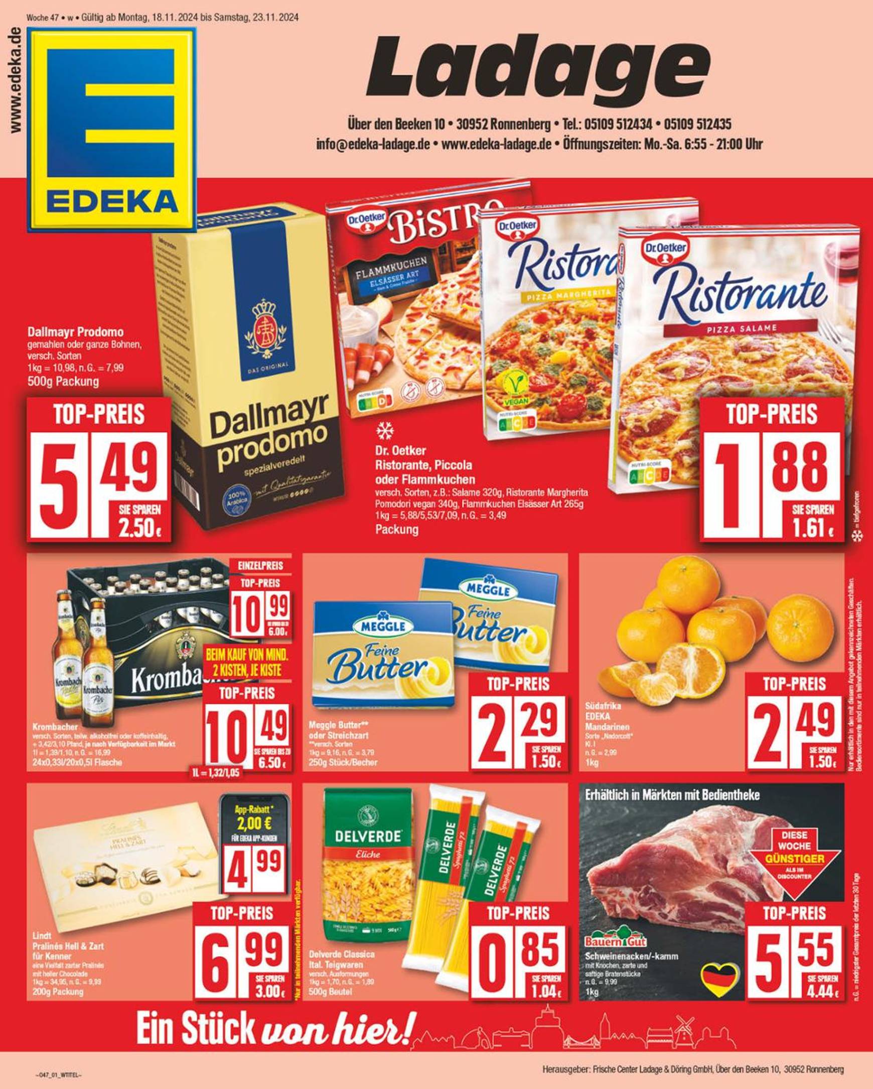 np - NP - Edeka - Ronnenberg-Prospekt gültig von 18.11. bis 23.11. - page: 1