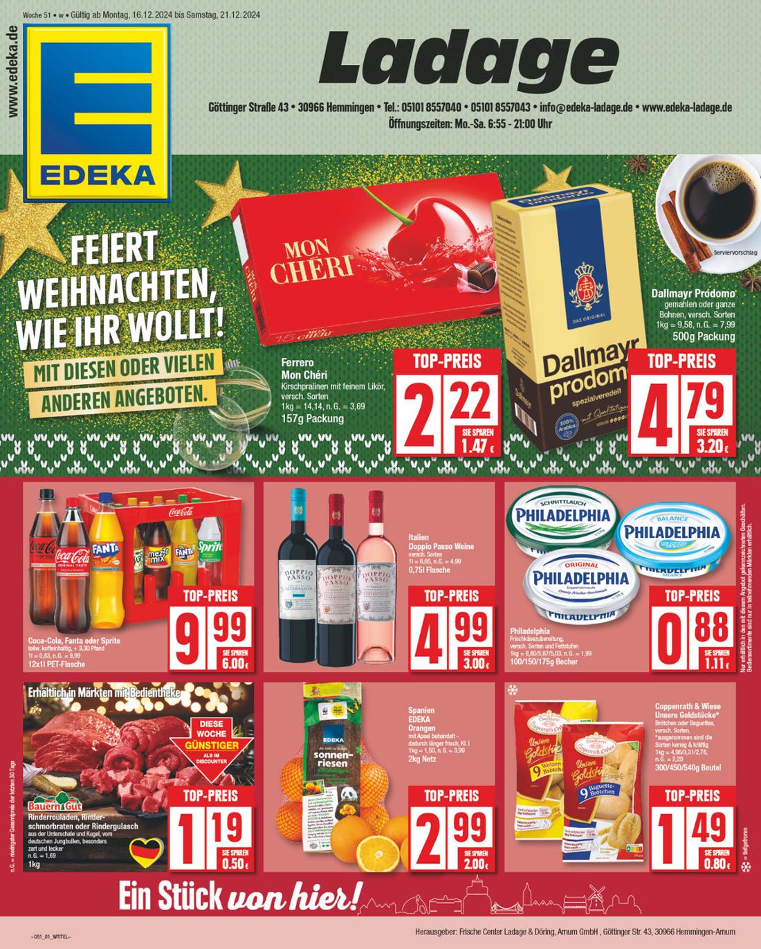 np - NP - Edeka - Hemmingen-Prospekt gültig von 16.12. bis 21.12.