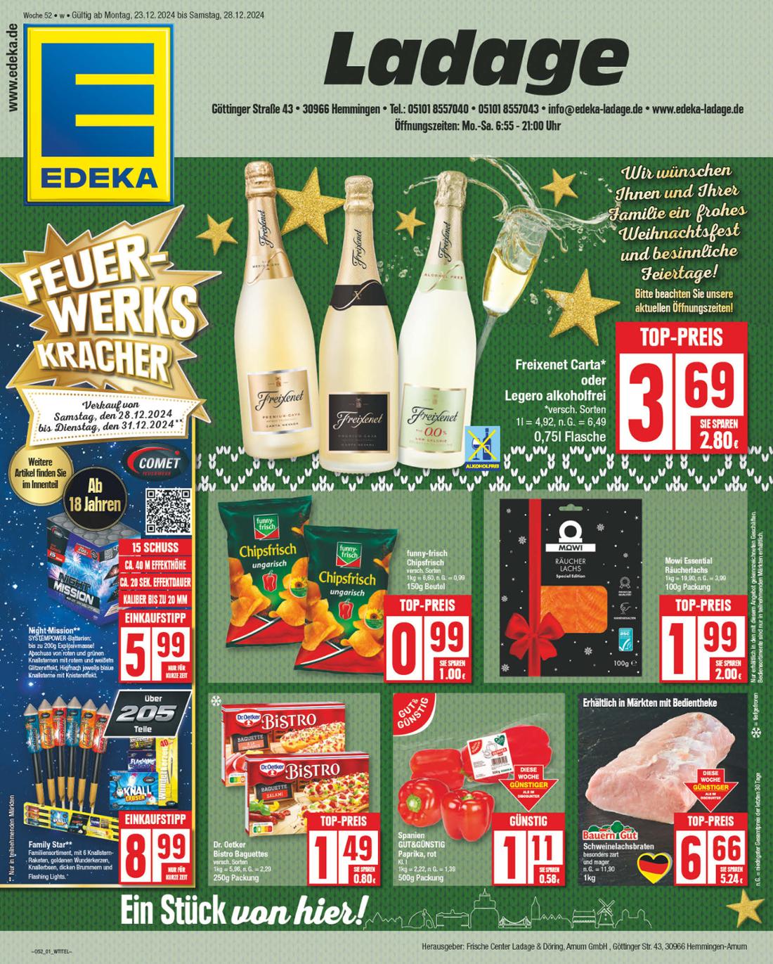 np - NP - Edeka - Hemmingen-Prospekt gültig von 23.12. bis 28.12.