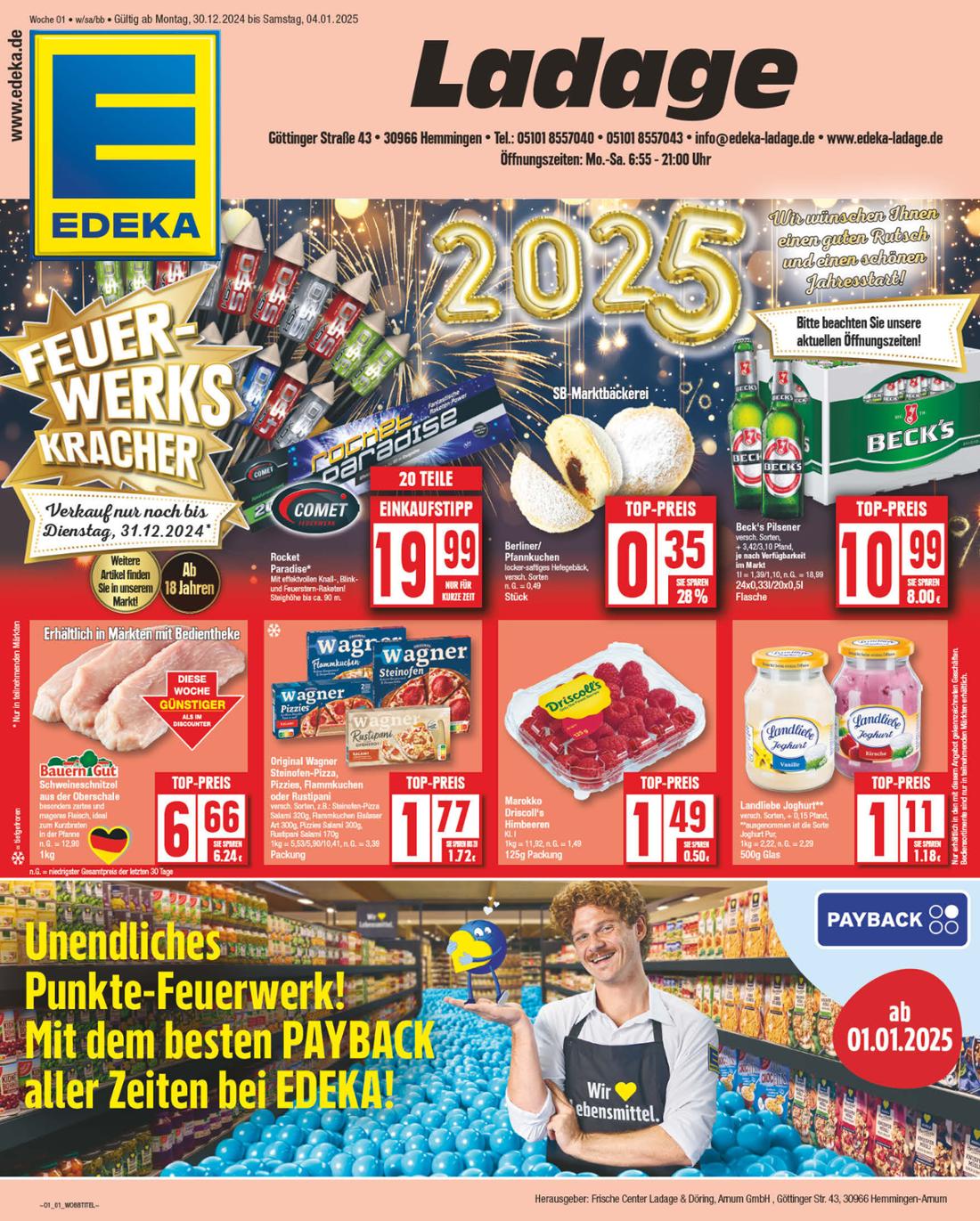 np - NP - Edeka - Hemmingen-Prospekt gültig von 30.12. bis 04.01.