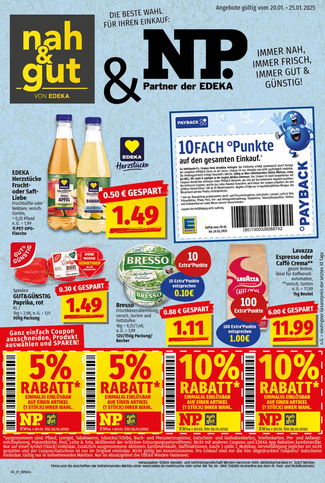 np - NP - Edeka-Prospekt gültig von 20.01. bis 25.01.