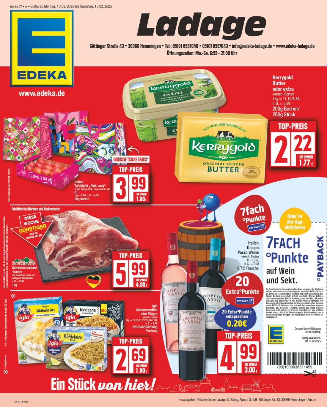 np - NP - Edeka - Hemmingen-Prospekt gültig von 10.02. bis 15.02. - page: 1