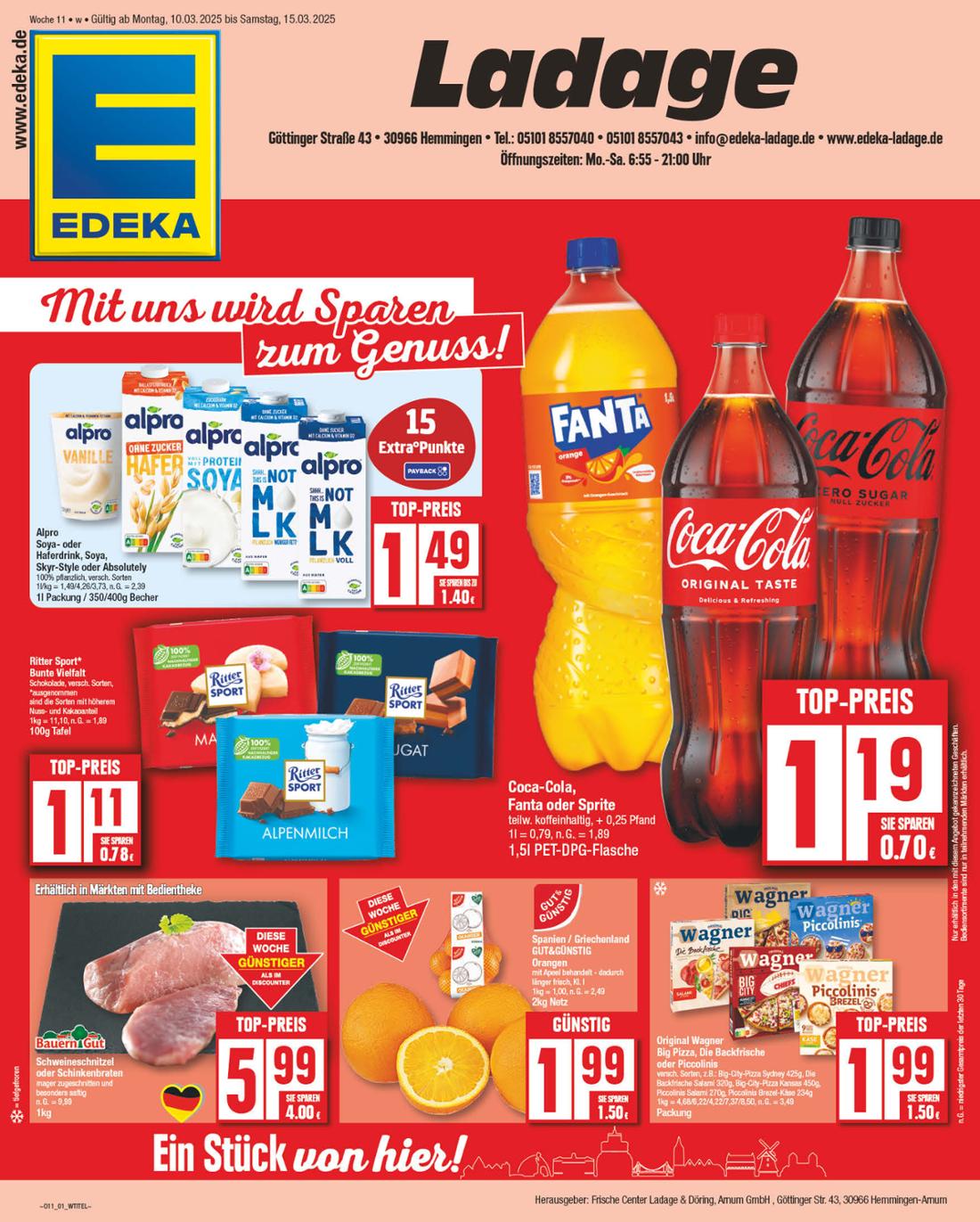 np - NP - Edeka - Hemmingen-Prospekt gültig von 10.03. bis 15.03.