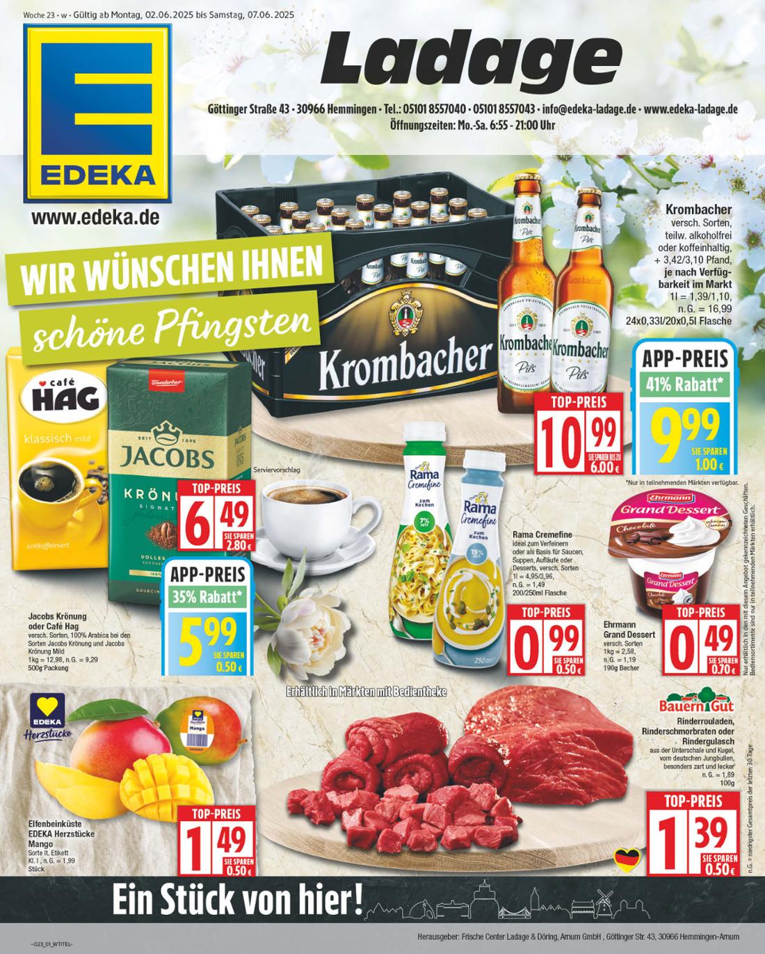 np - NP - Edeka - Hemmingen-Prospekt gültig von 02.06. bis 07.06. - page: 1