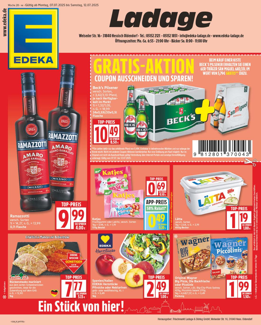 np - NP - Edeka - Hessisch Oldendorf-Prospekt gültig vom 07.07. bis 12.07.