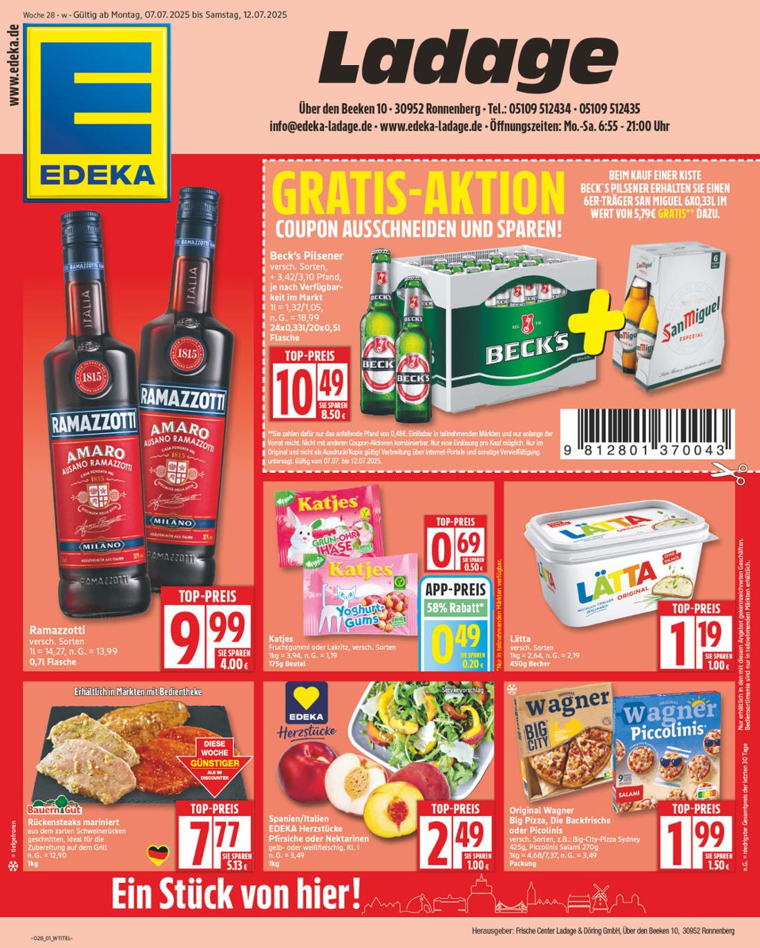np - NP - Edeka - Ronnenberg-Prospekt gültig vom 07.07. bis 12.07.