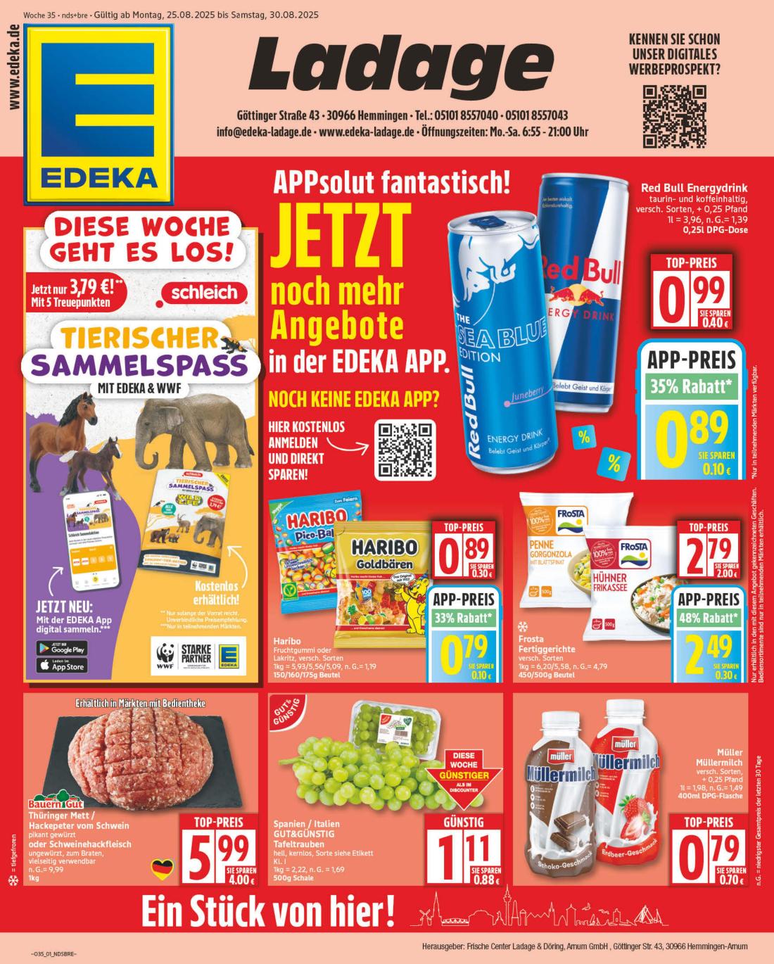 np - NP - Edeka - Hemmingen-Prospekt gültig vom 25.08. bis 30.08.