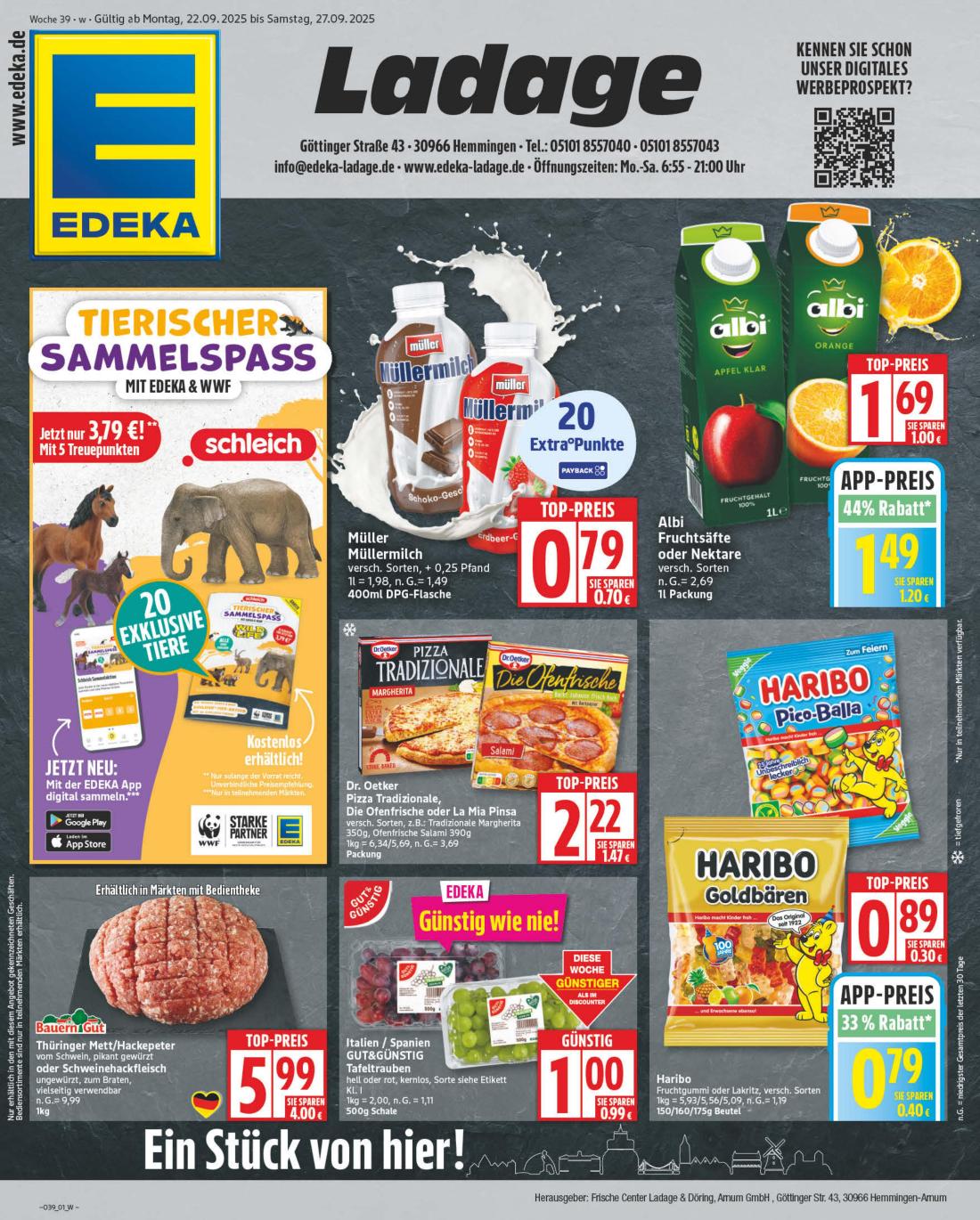 np - NP - Edeka - Hemmingen-Prospekt gültig vom 22.09. bis 27.09.