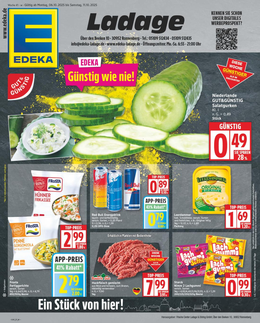 np - NP - Edeka - Ronnenberg-Prospekt gültig vom 06.10. bis 11.10.