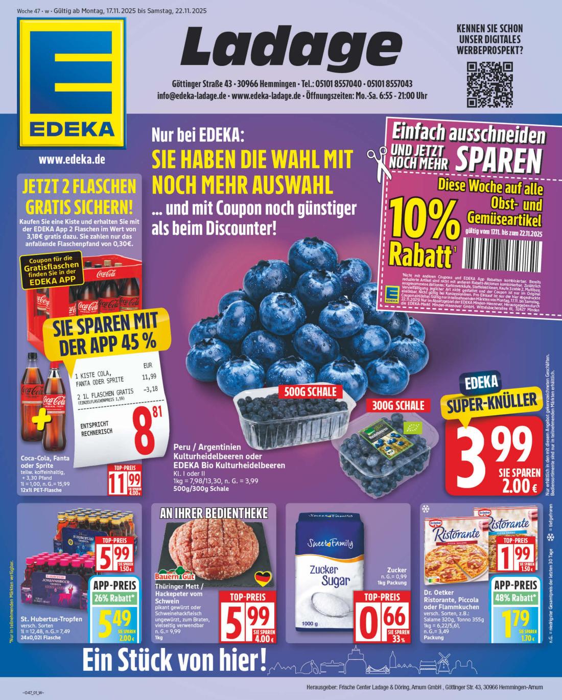 np - NP - Edeka - Hemmingen-Prospekt gültig vom 17.11. bis 22.11.