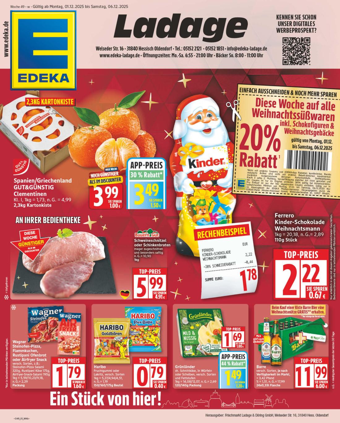 np - NP - Edeka - Hessisch Oldendorf-Prospekt gültig vom 01.12. bis 06.12.