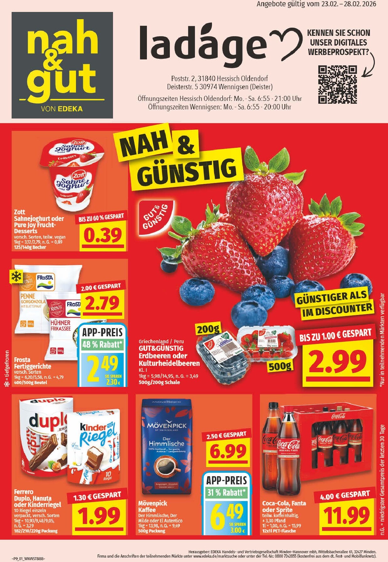 np - NP - nah & gut - Wenningsen, Hessisch Oldendorf-Prospekt gültig vom 23.02.2026 bis 28.02.2026