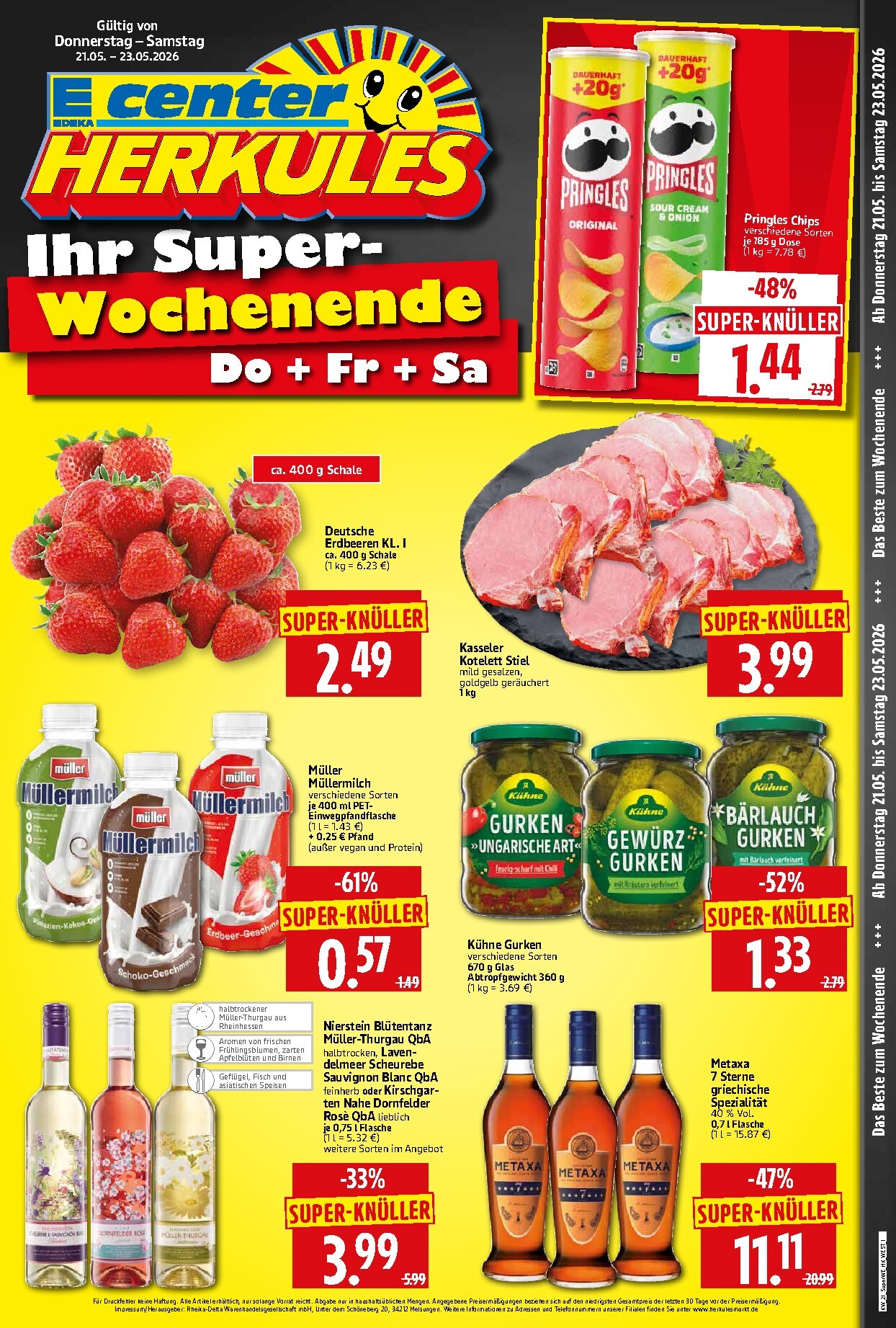 herkules - Herkules - Sonderbeilage Prospekt nächste Woche – von Donnerstag 21.05.2026 bis Samstag 23.05.2026