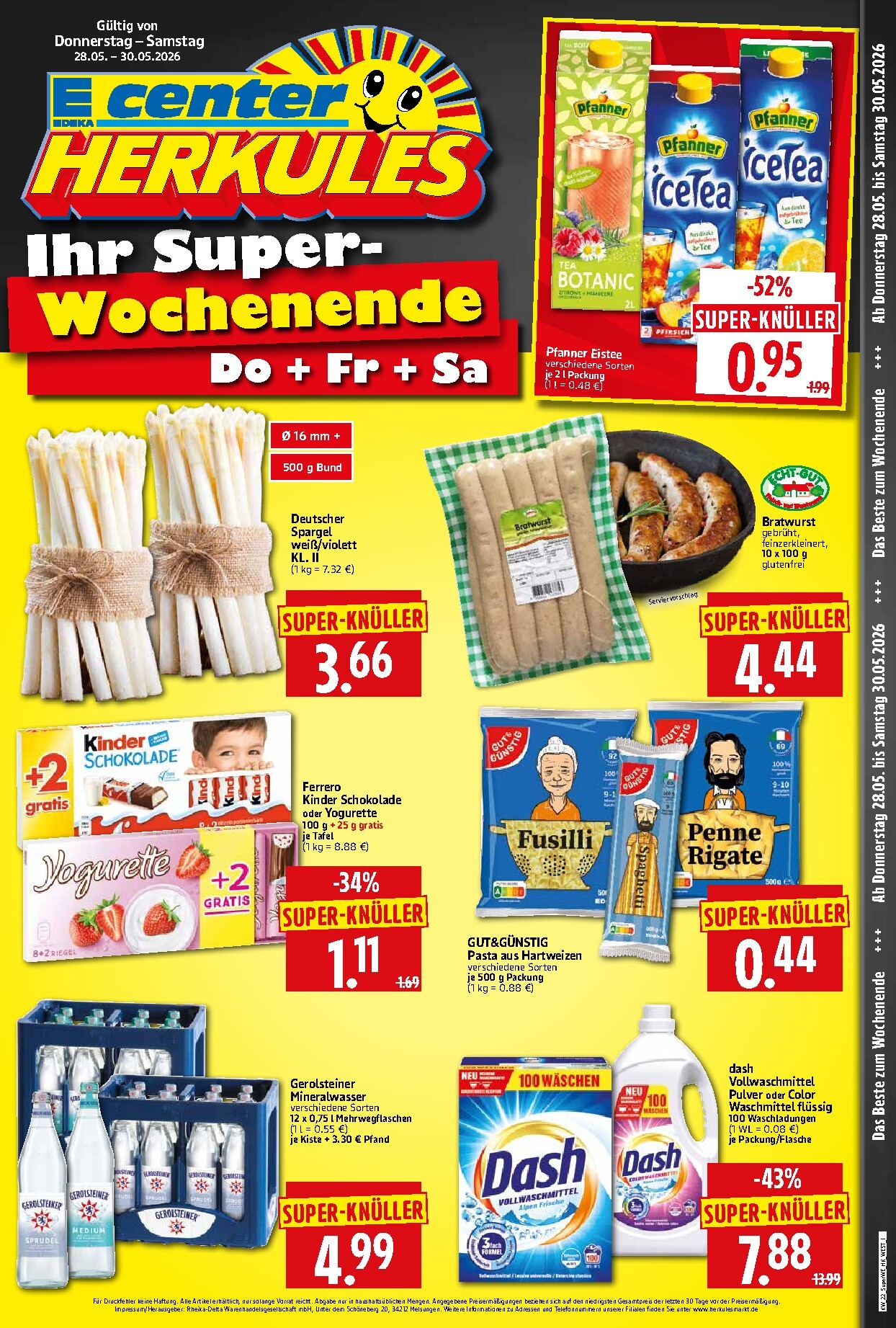 herkules - Herkules - Sonderbeilage Prospekt nächste Woche – von Donnerstag 28.05.2026 bis Samstag 30.05.2026 - page: 1