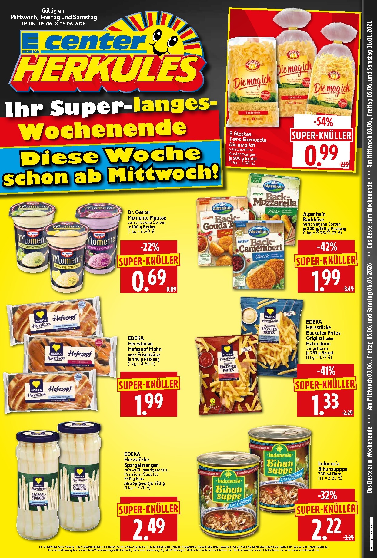 herkules - Herkules - Sonderbeilage Prospekt nächste Woche – von Mittwoch 03.06.2026 bis Samstag 06.06.2026 - page: 1