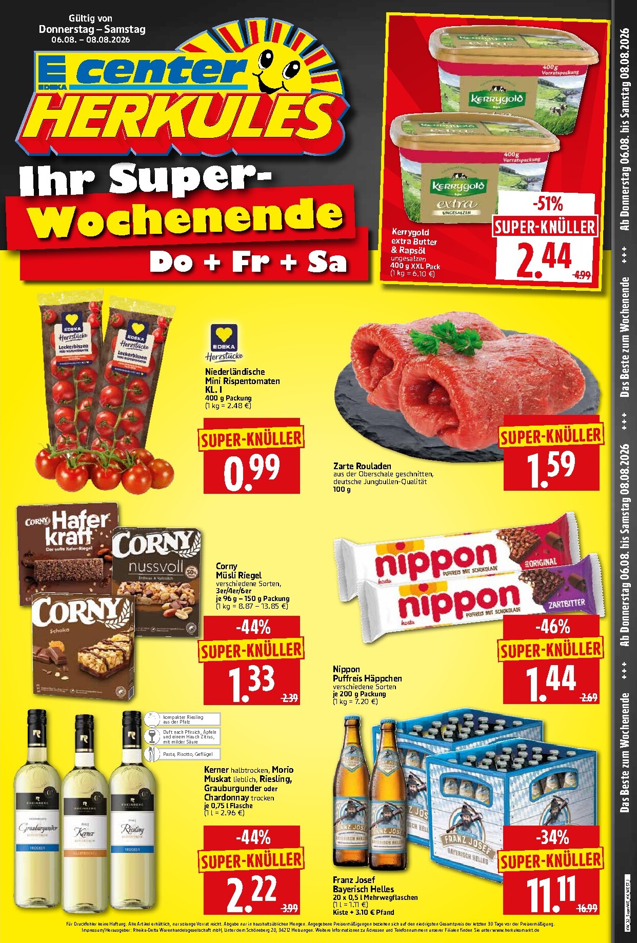herkules - Neuer Herkules - Sonderbeilage Prospekt – von Donnerstag 06.08.2026 bis Samstag 08.08.2026