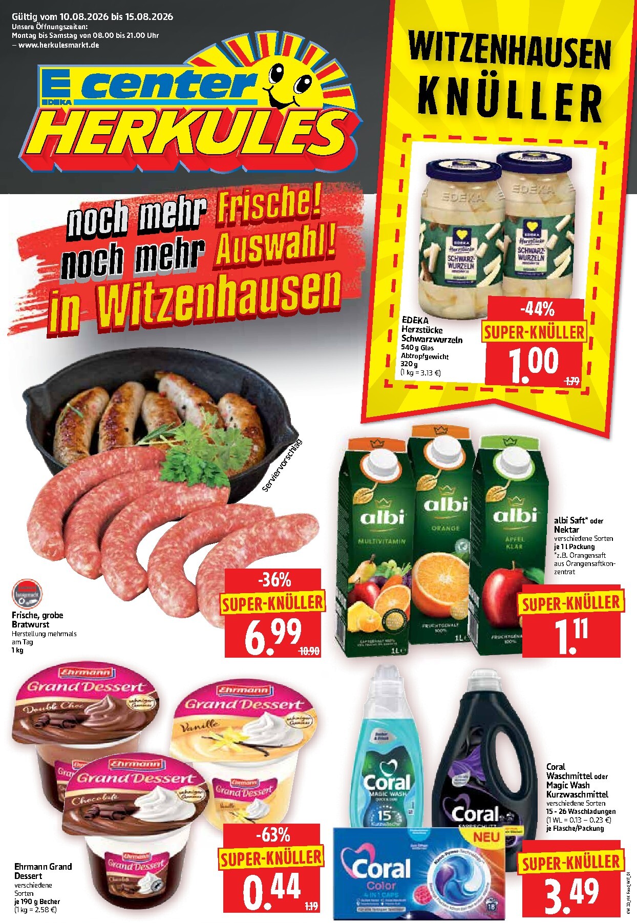 herkules - Herkules Prospekt – von Montag 10.08.2026 bis Samstag 15.08.2026