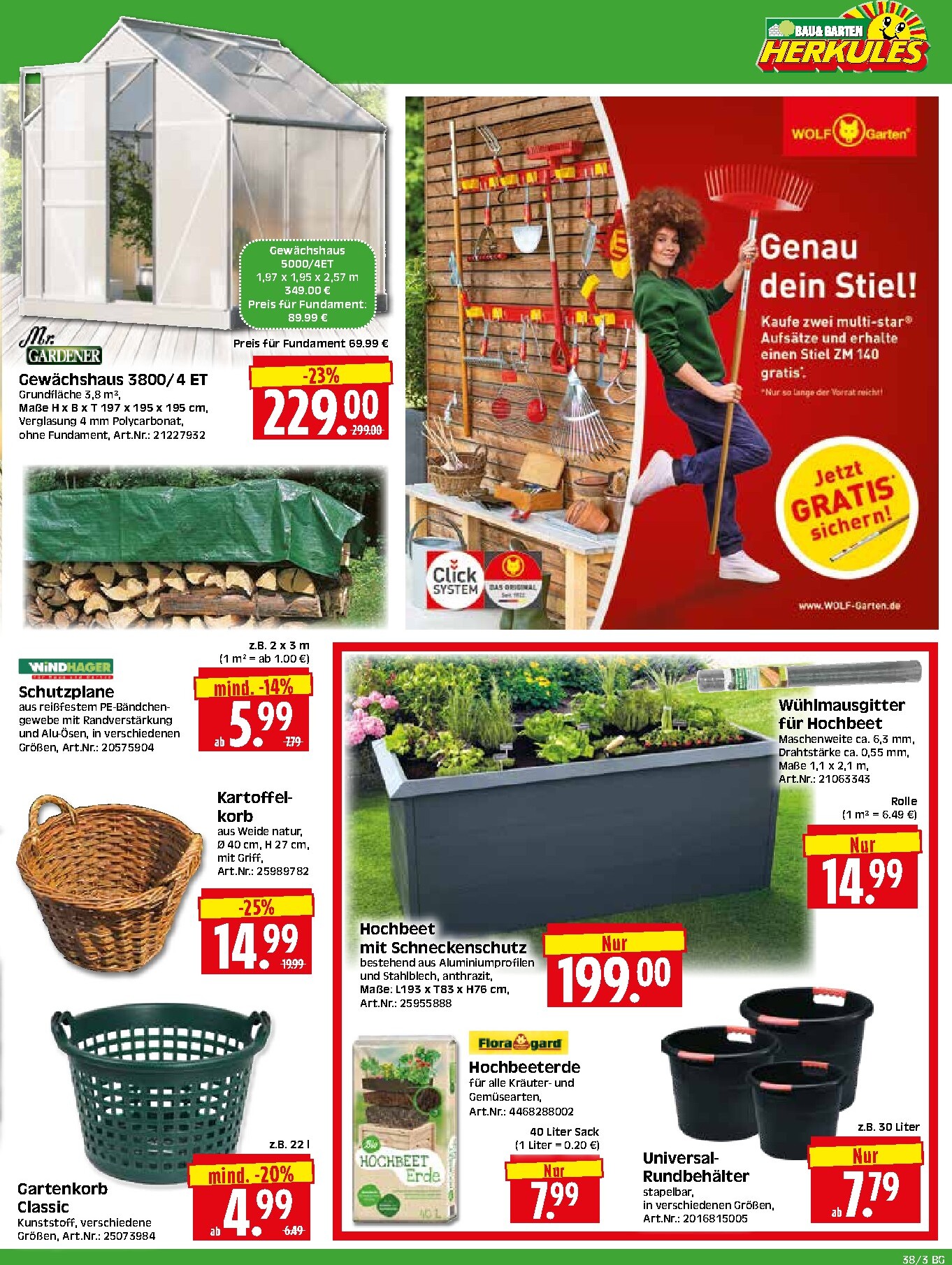 herkules - Herkules - Bau & Garten Prospekt nächste Woche – von Montag 14.09.2026 bis Samstag 19.09.2026 - page: 3