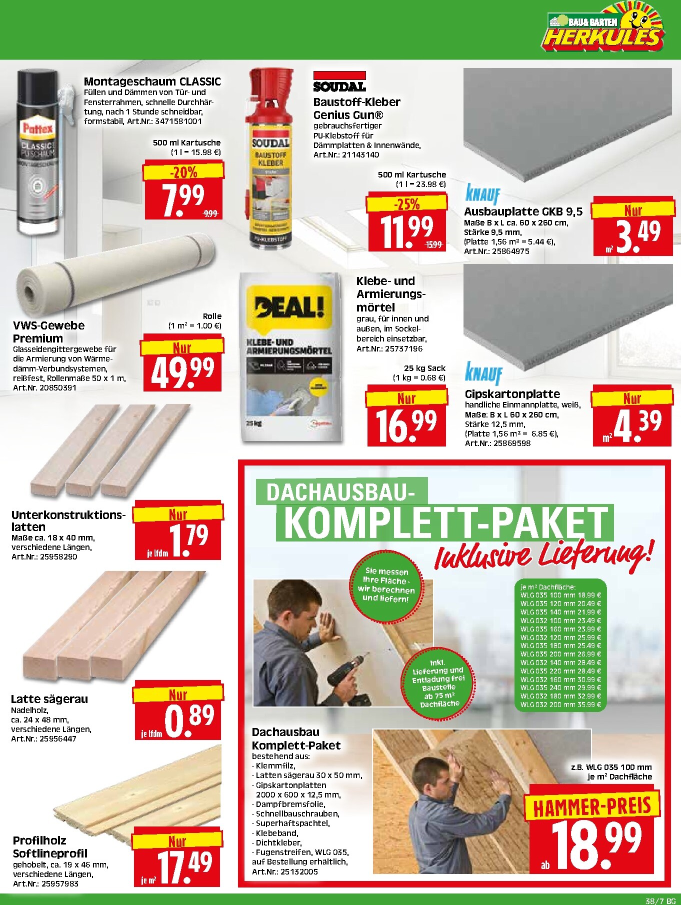 herkules - Herkules - Bau & Garten Prospekt nächste Woche – von Montag 14.09.2026 bis Samstag 19.09.2026 - page: 7