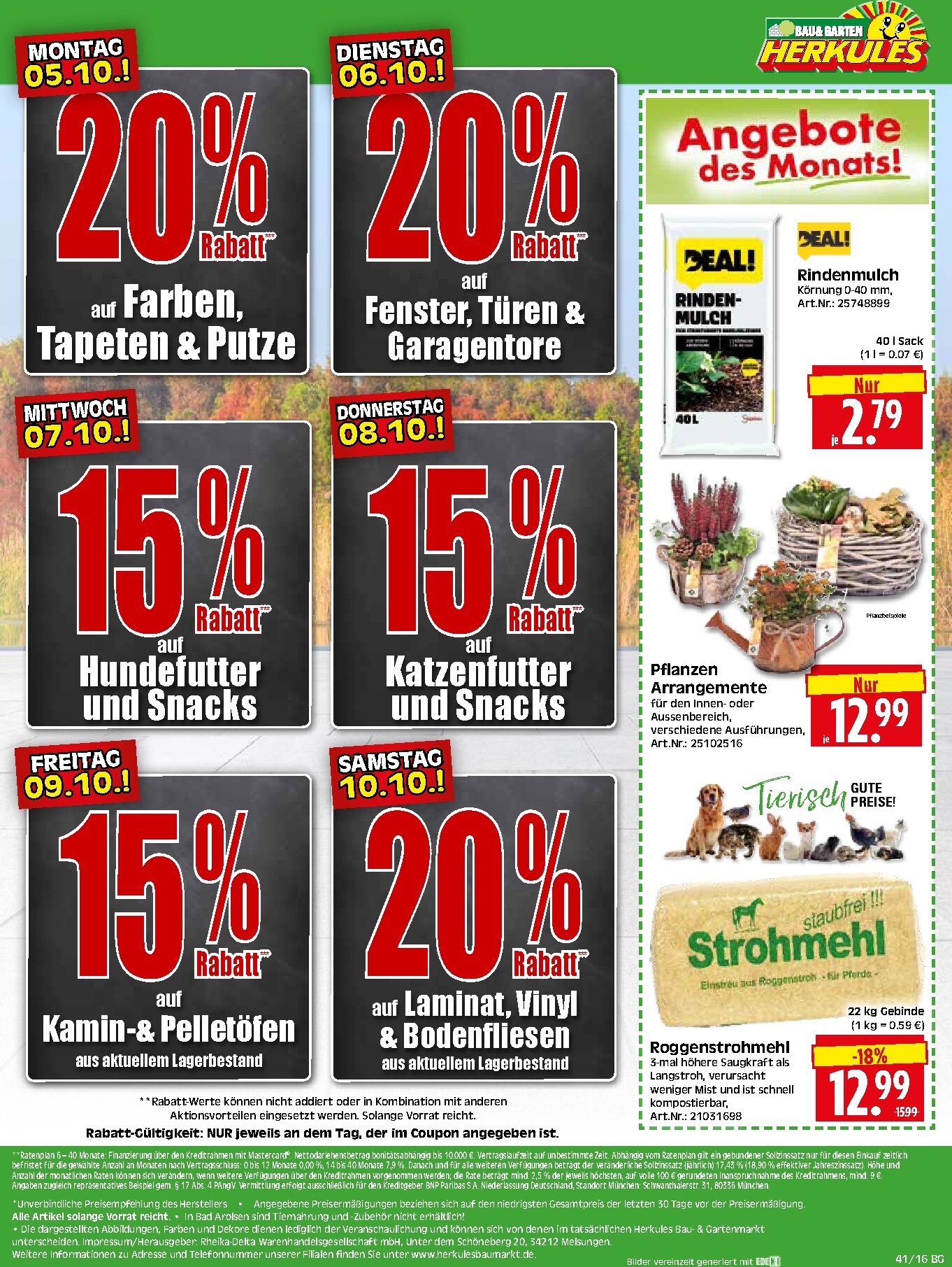 herkules - Herkules - Bau & Garten Prospekt nächste Woche – von Montag 05.10.2026 bis Samstag 10.10.2026 - page: 16