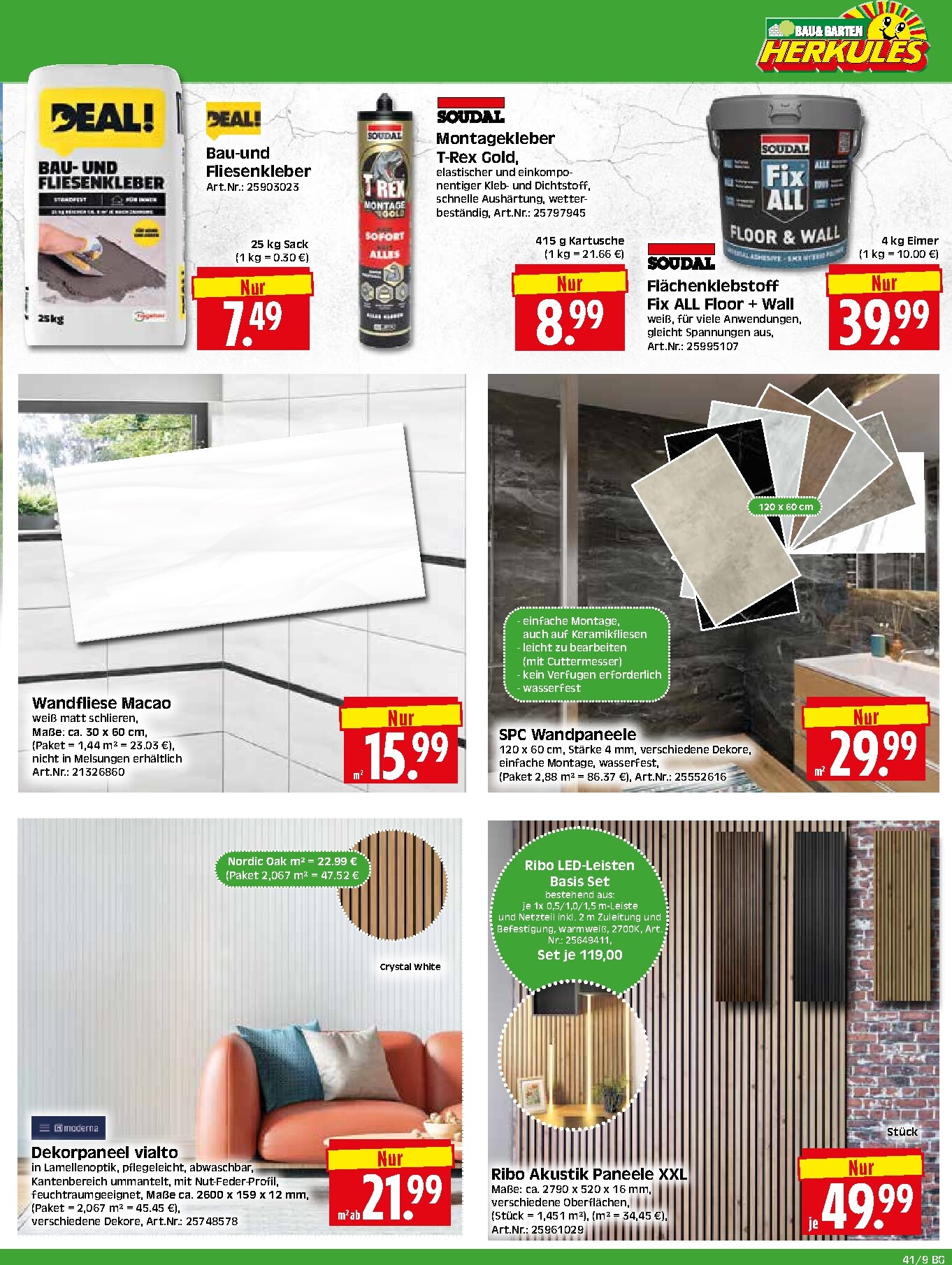 herkules - Herkules - Bau & Garten Prospekt nächste Woche – von Montag 05.10.2026 bis Samstag 10.10.2026 - page: 9