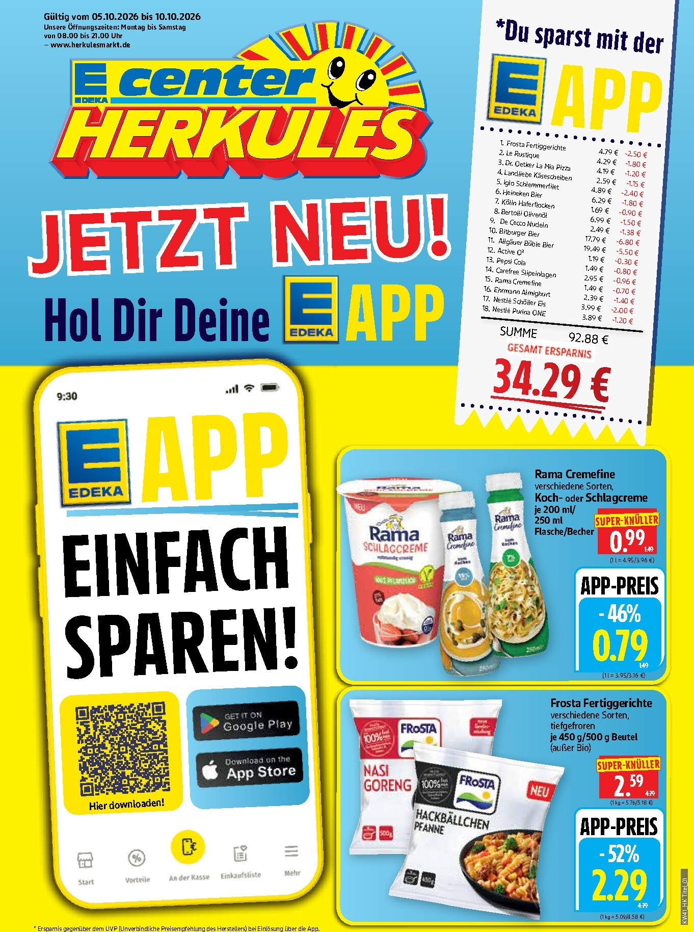 herkules - Herkules Prospekt nächste Woche – von Montag 05.10.2026 bis Samstag 10.10.2026