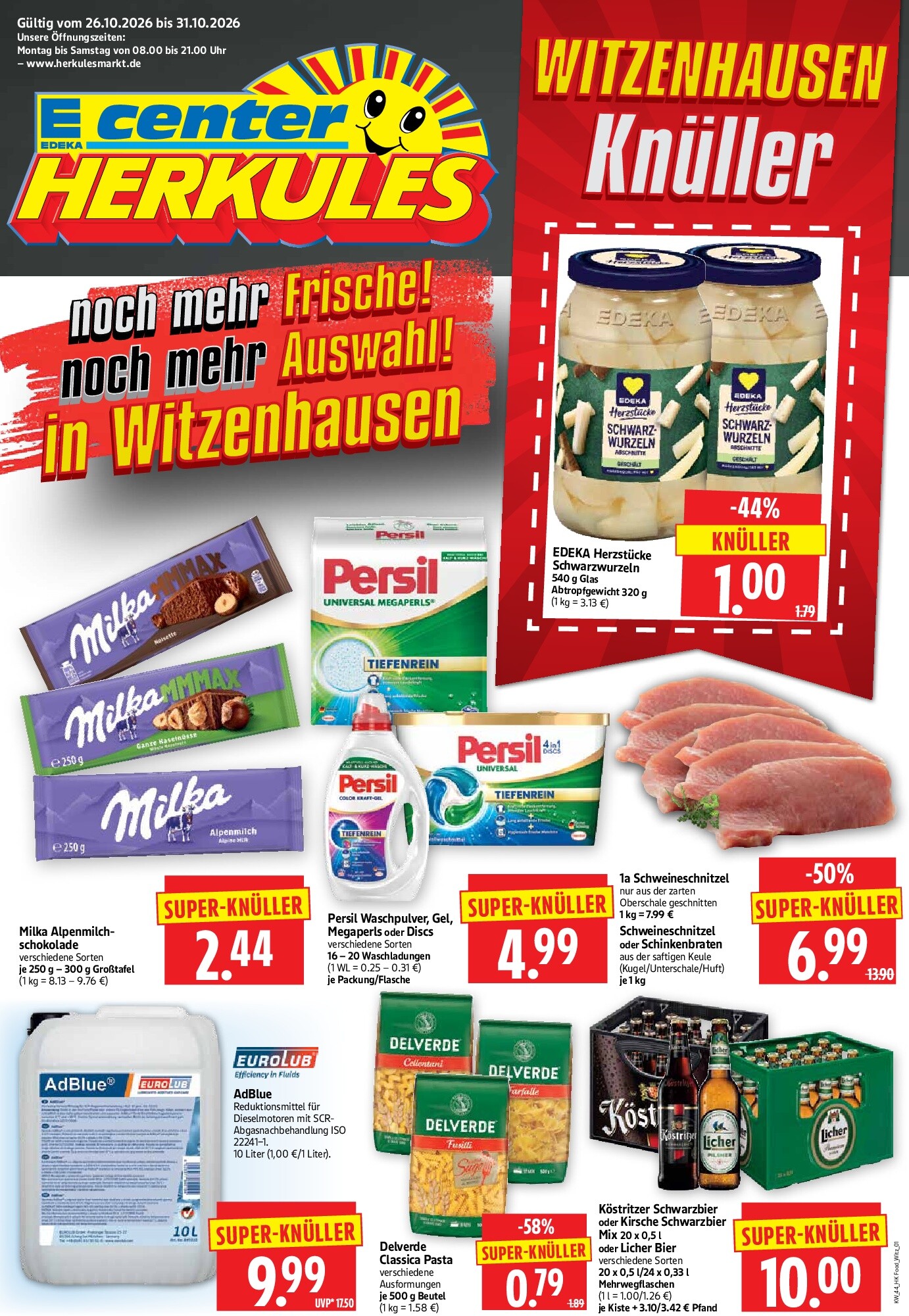 herkules - Herkules Prospekt nächste Woche – von Montag 26.10.2026 bis Samstag 31.10.2026 - page: 1