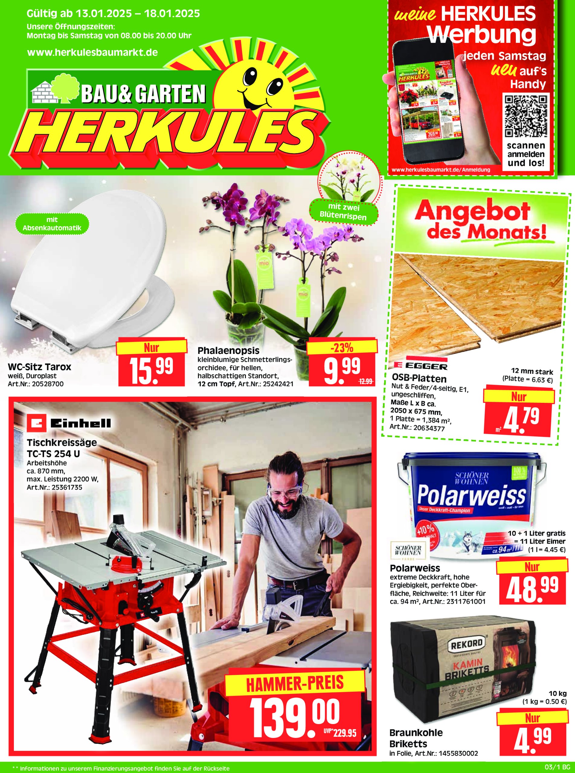 herkules - Herkules - Bau und Garten-Prospekt gültig von 13.01. bis 18.01.