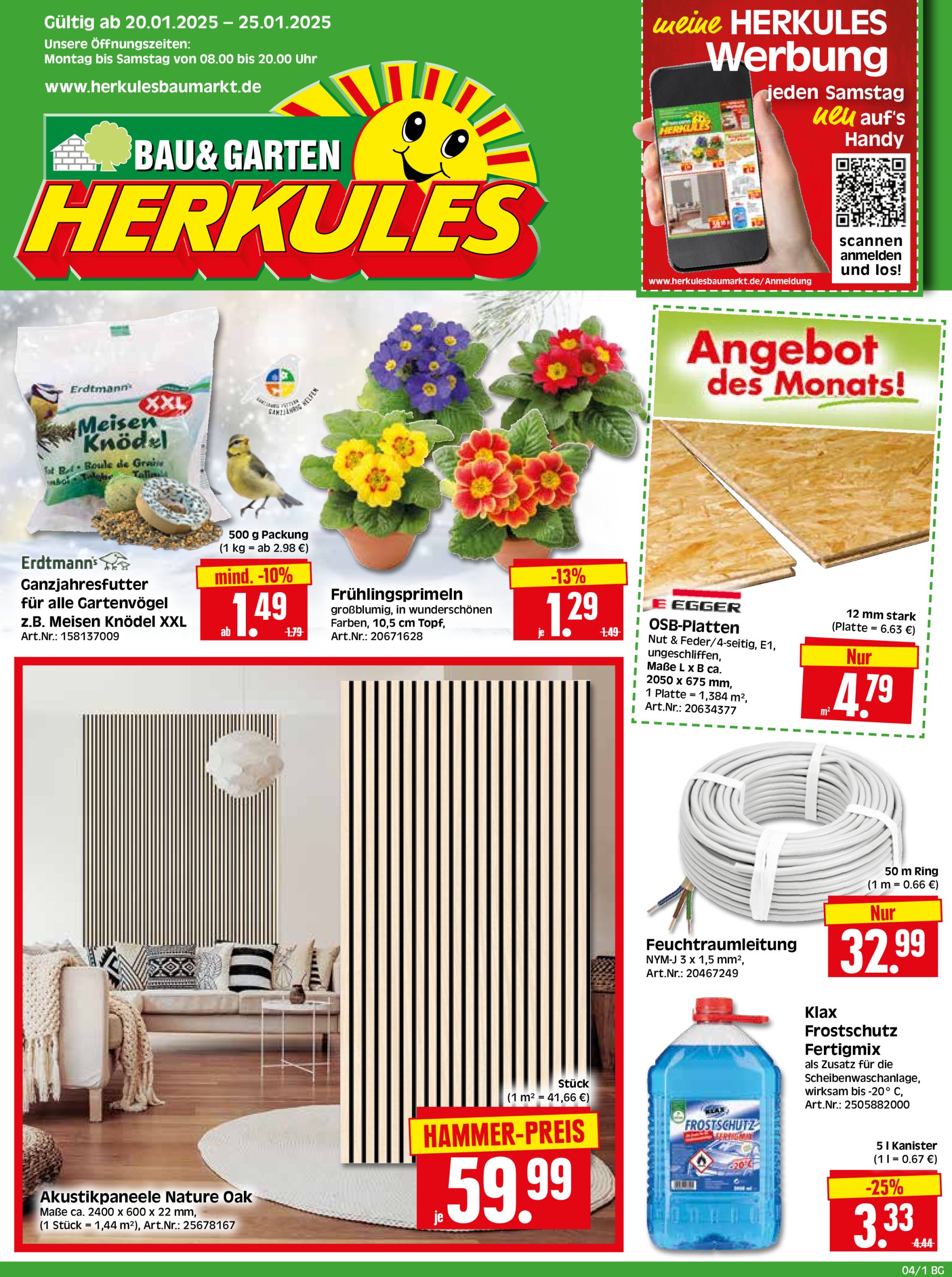 herkules - Herkules - Bau & Garten-Prospekt gültig von 20.01. bis 25.01.