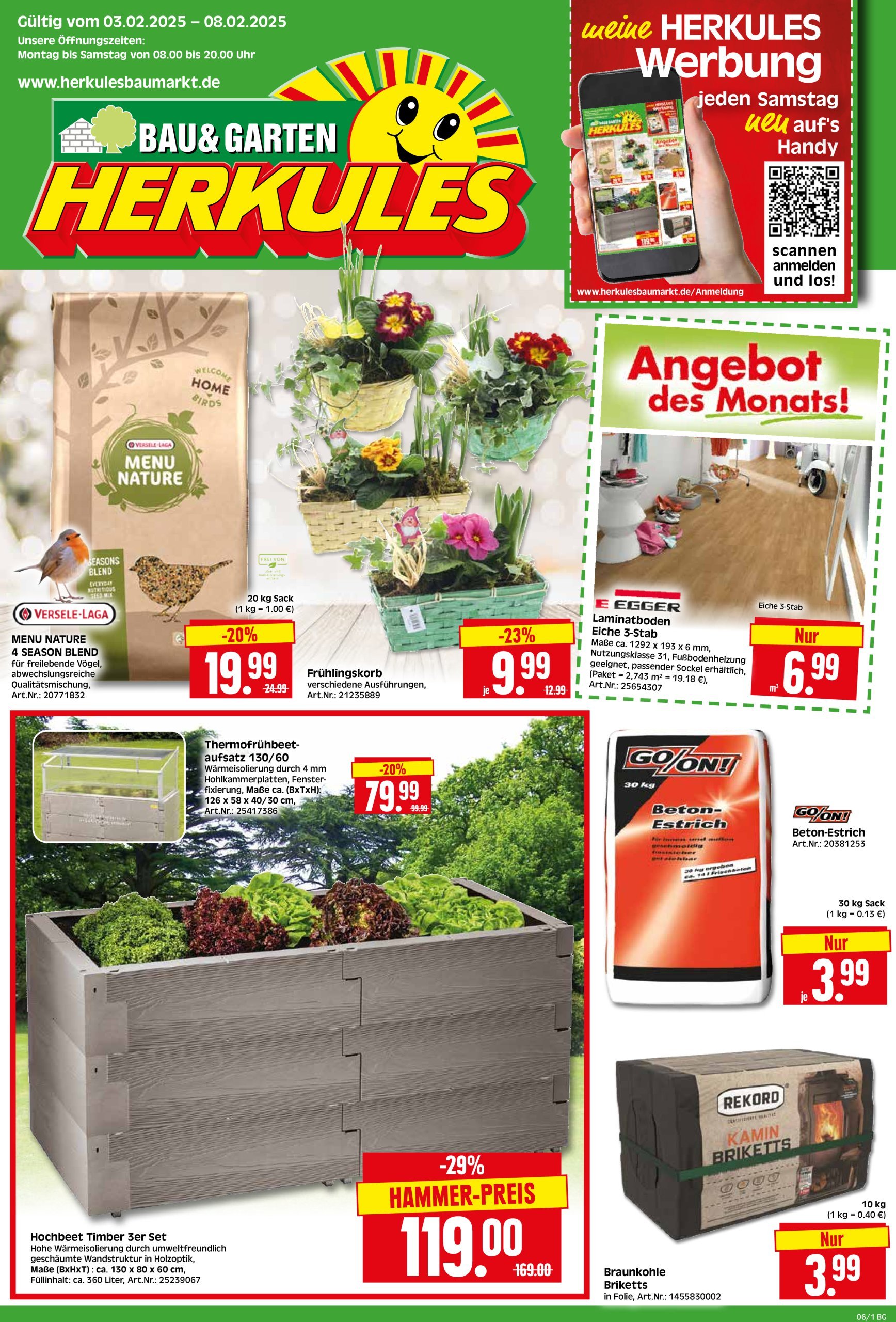 herkules - Herkules - Bau & Garten-Prospekt gültig von 03.02. bis 08.02.