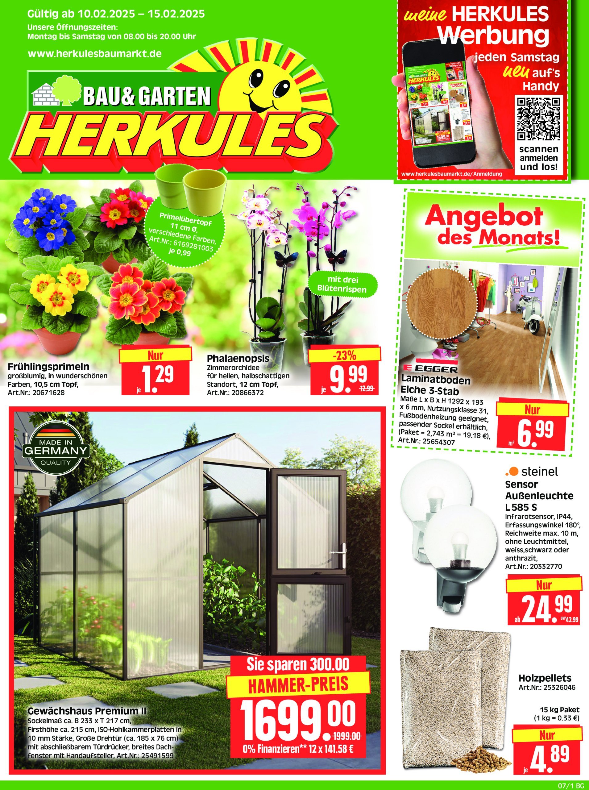 herkules - Herkules - Bau & Garten-Prospekt gültig von 10.02. bis 15.02.