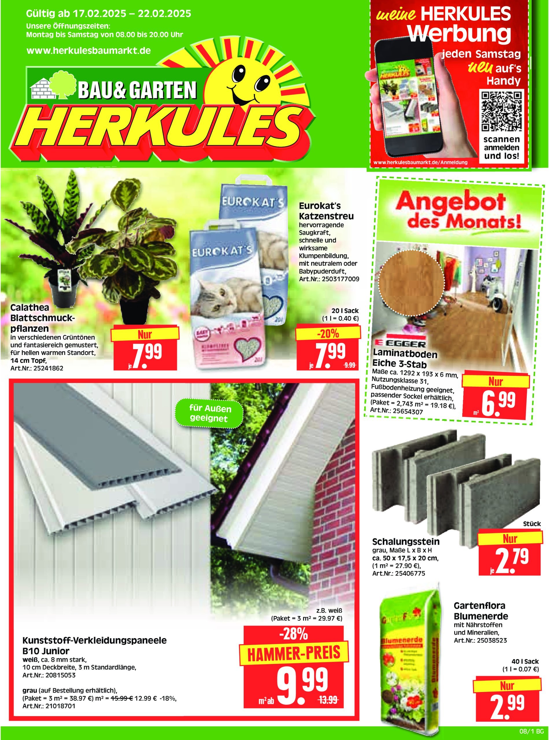 herkules - Herkules - Bau & Garten-Prospekt gültig von 17.02. bis 22.02.