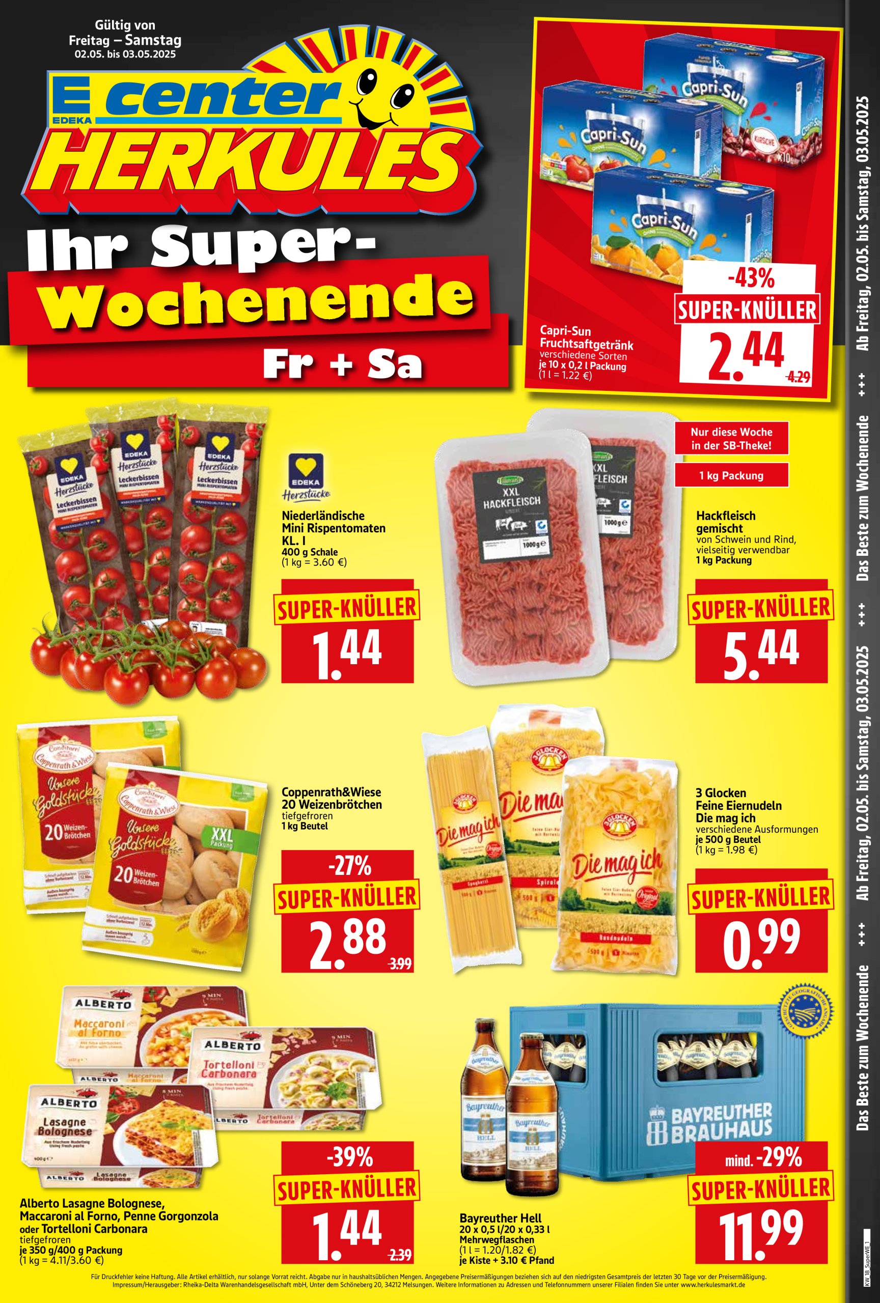 herkules - Herkules - Sonderbeilage-Prospekt gültig von 02.05. bis 03.05.