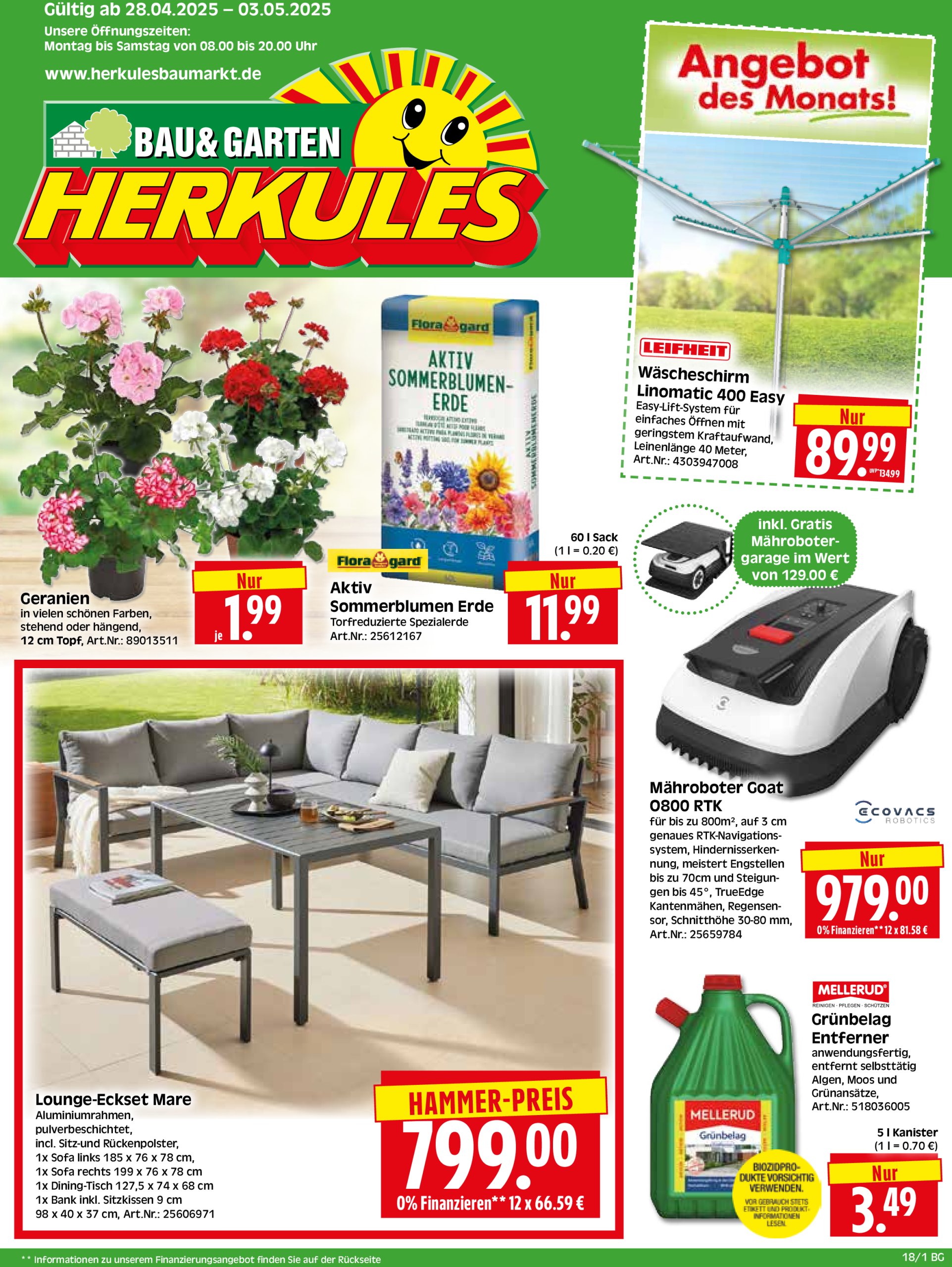 herkules - Herkules - Bau & Garten-Prospekt gültig von 28.04. bis 03.05.