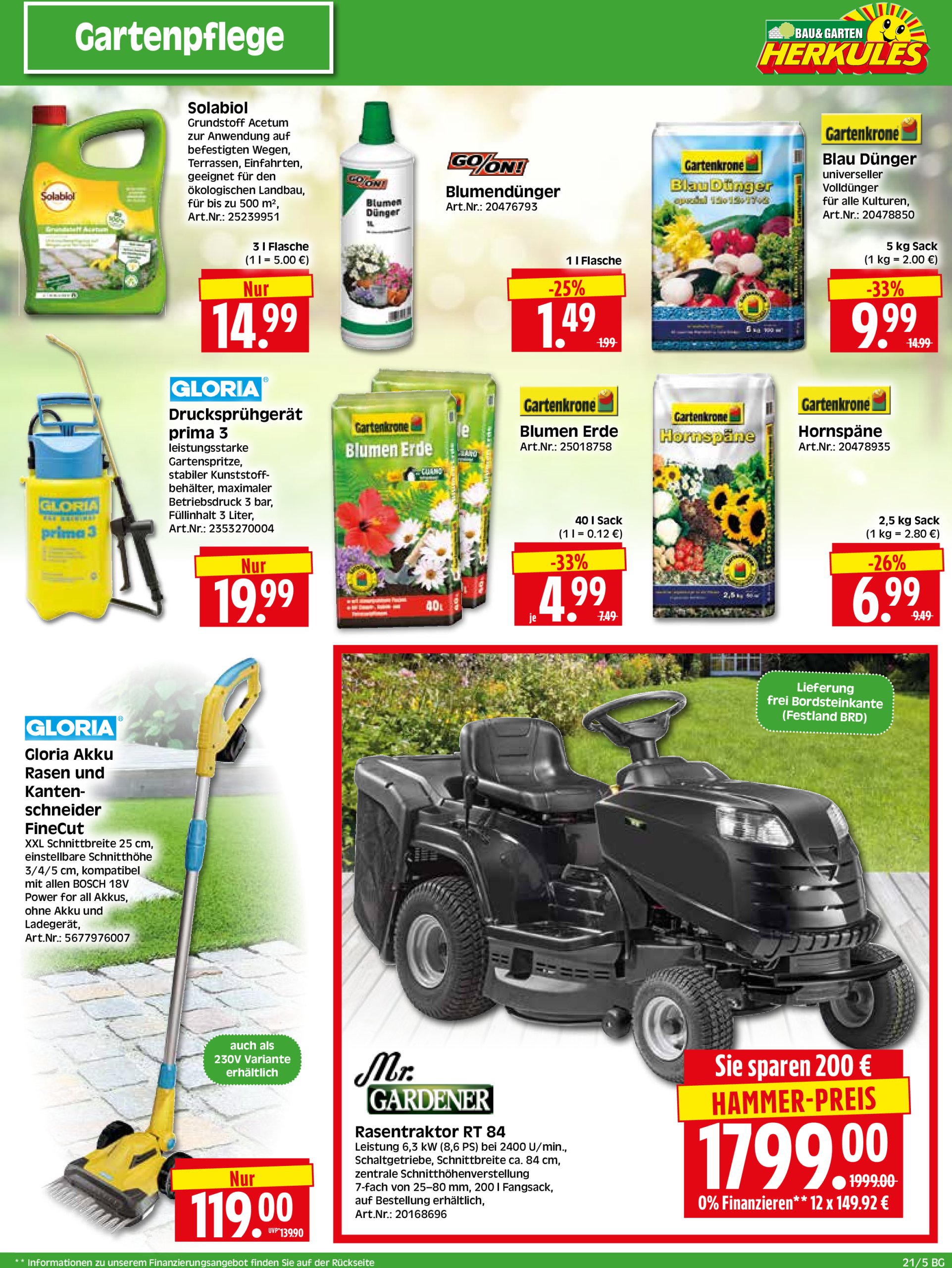 herkules - Herkules - Bau & Garten-Prospekt gültig von 19.05. bis 24.05. - page: 5